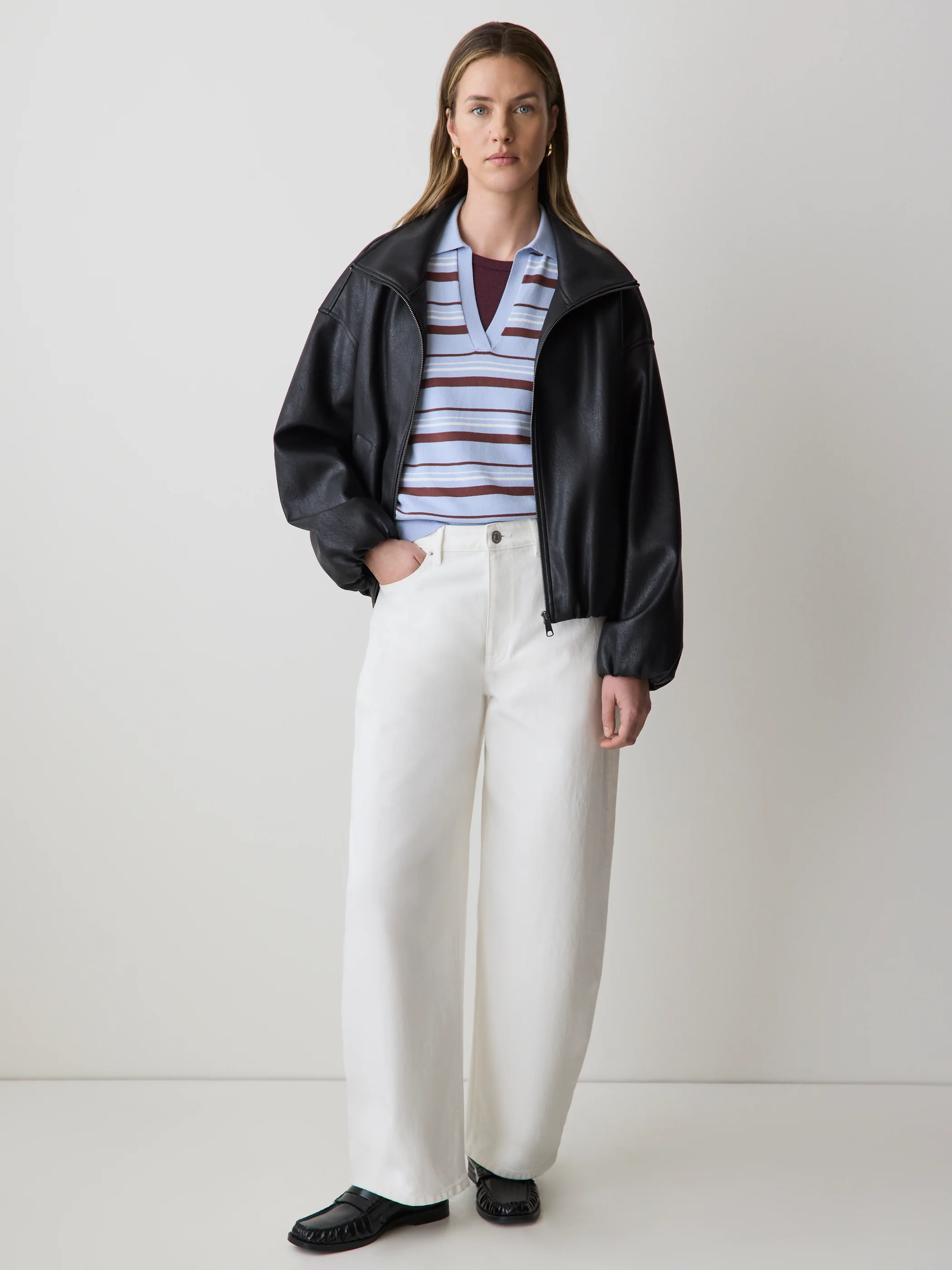 High-Rise Barrel Jeans - Image 3