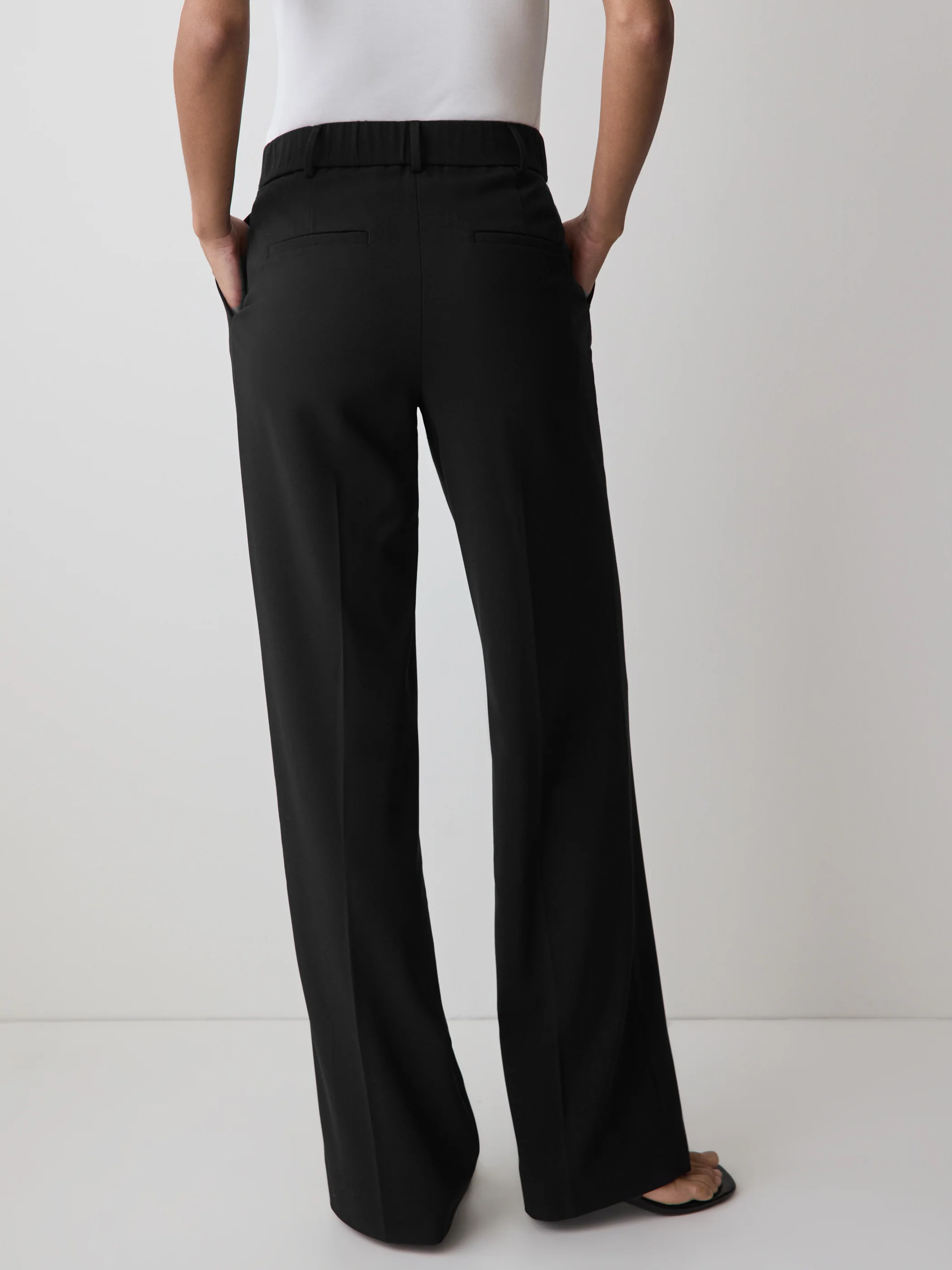 Black High-Rise Wide-Leg Pant - Image 3