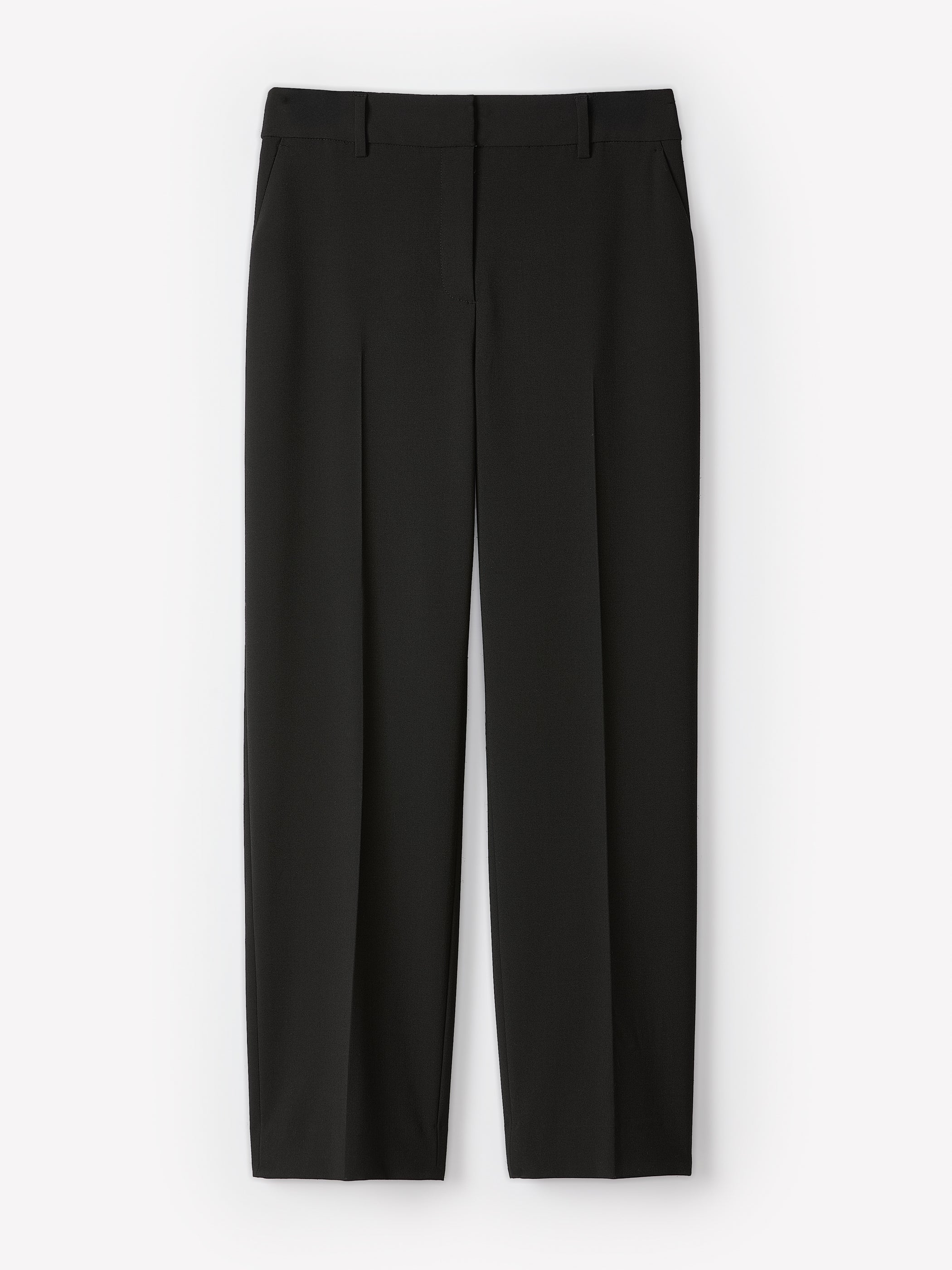 Black Mid-Rise Straight-Leg Cropped Pant - Image 6