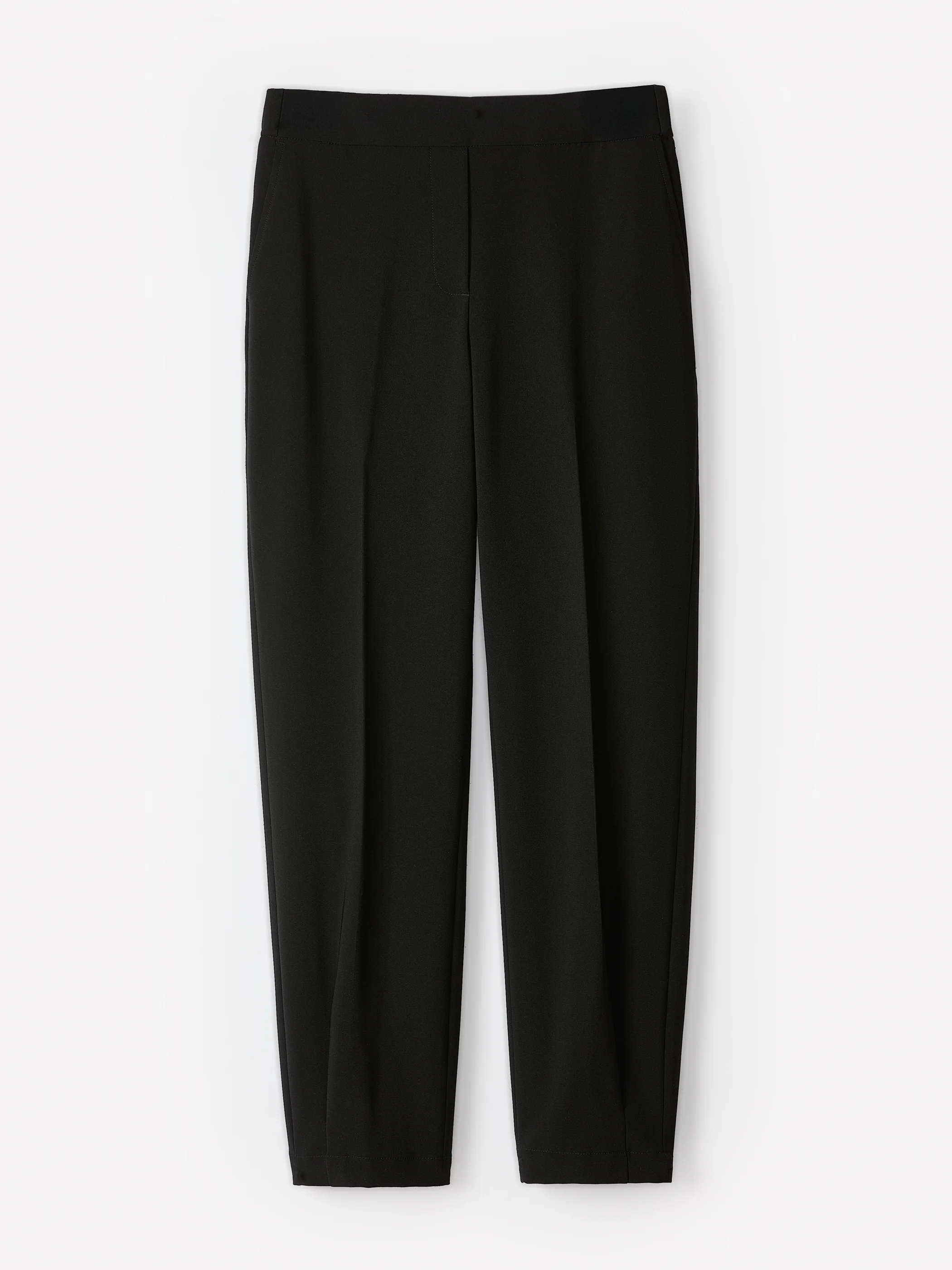 Black Mid-Rise Tapered-Leg Flowy Jogger Pant - Image 6