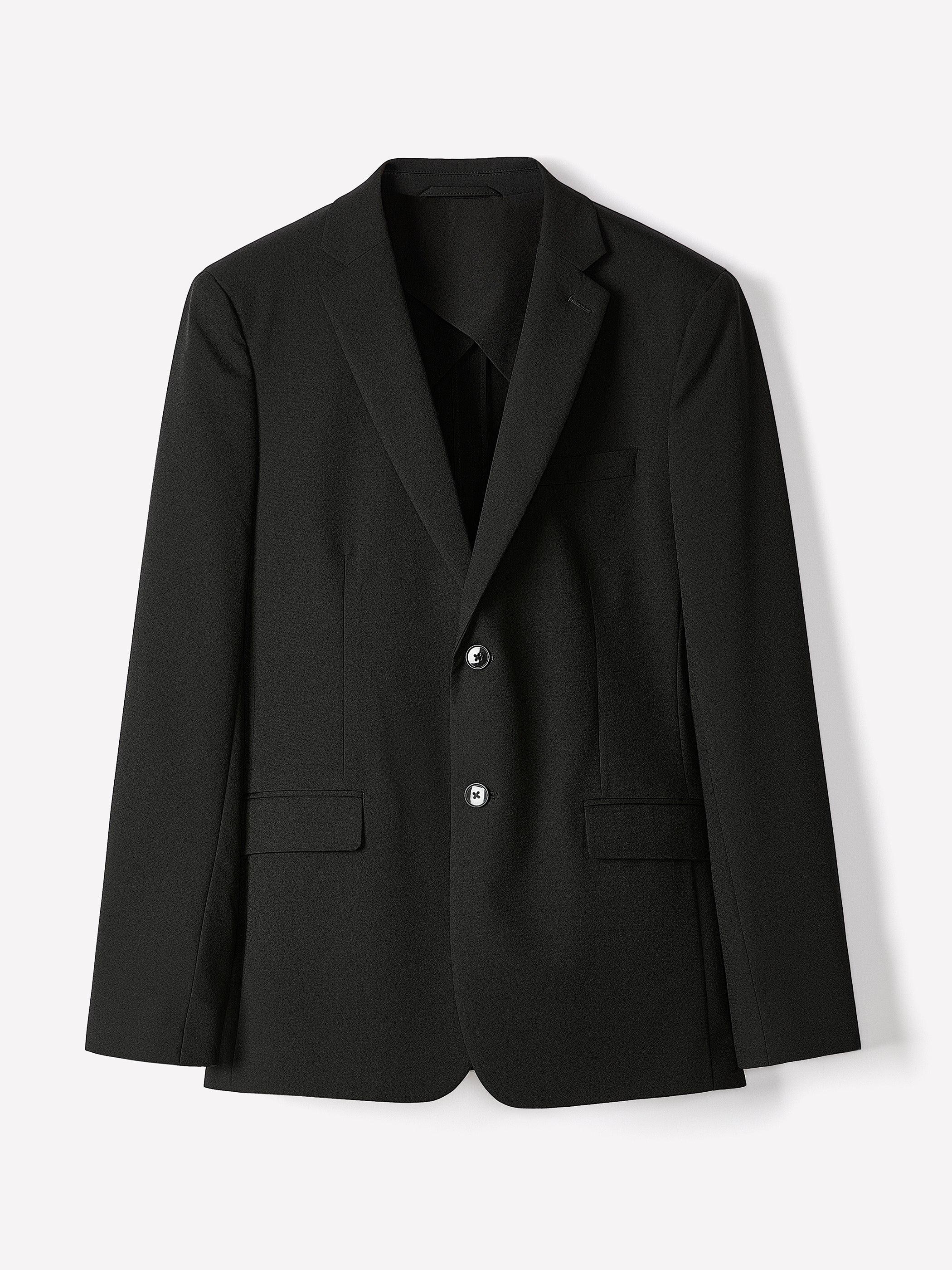 Black Slim Fit E-Tech Blazer - Image 6