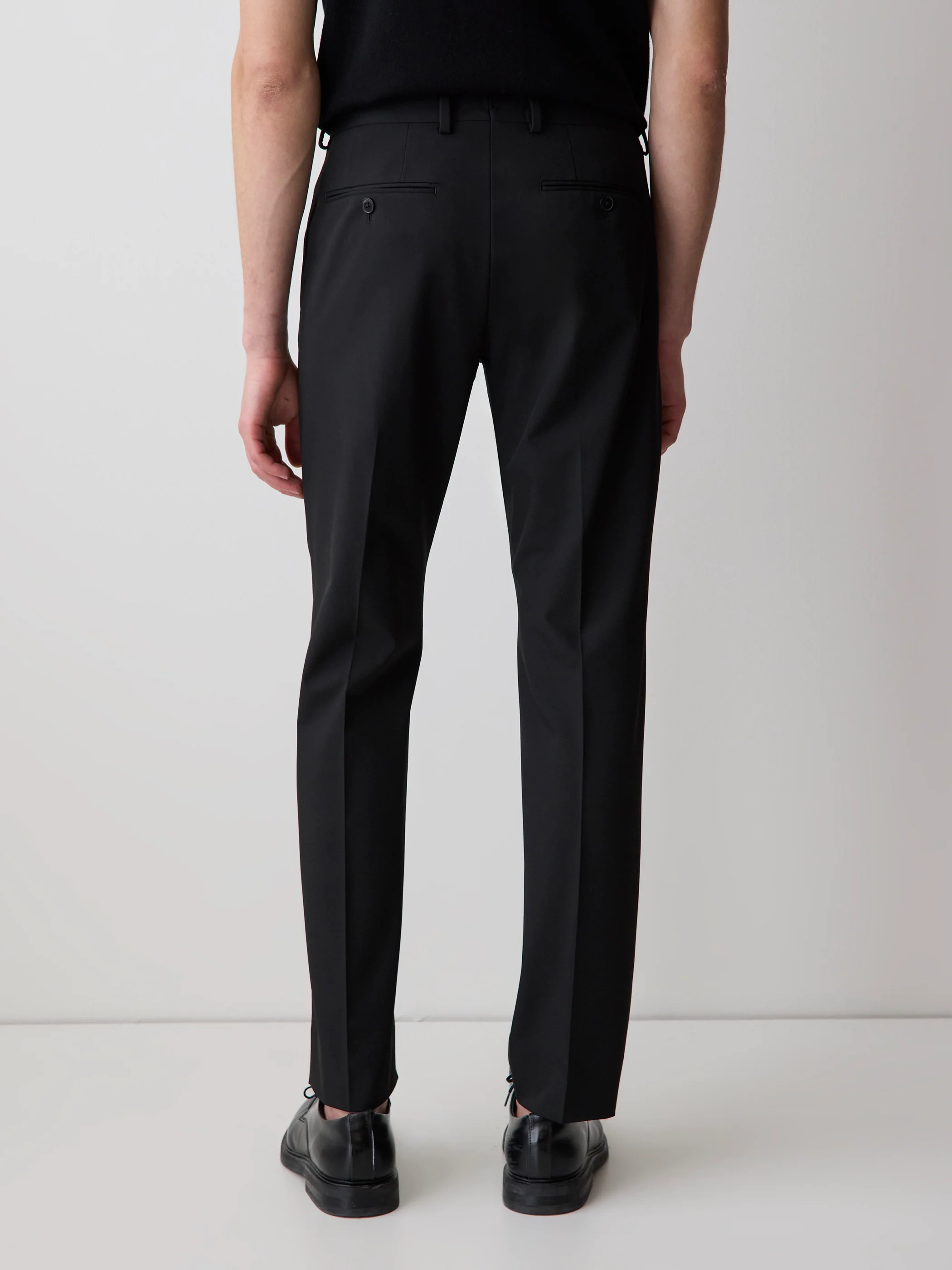 Black Slim Fit E-Tech Suit Pant - Image 3