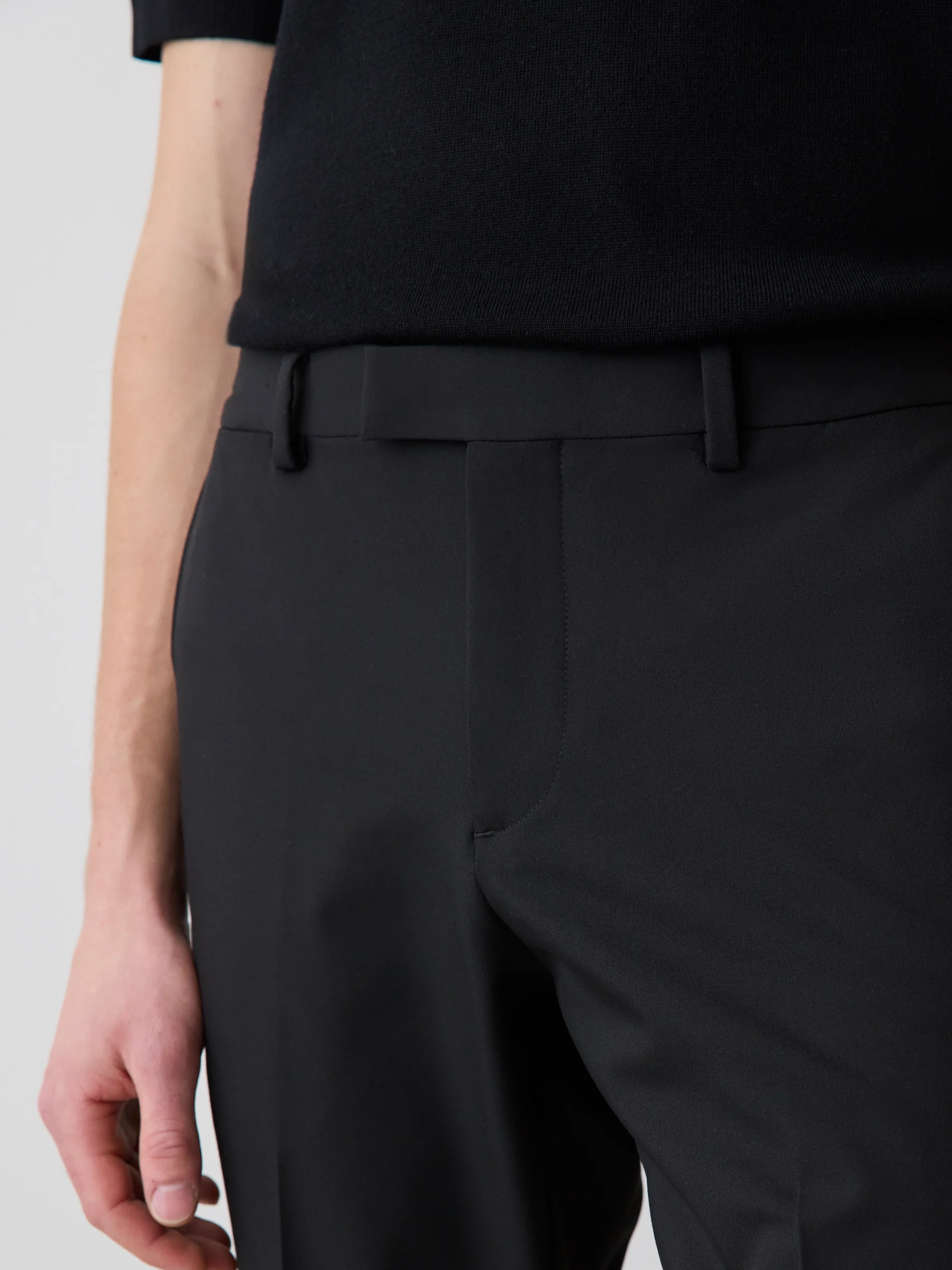 Black Slim Fit E-Tech Suit Pant - Image 4