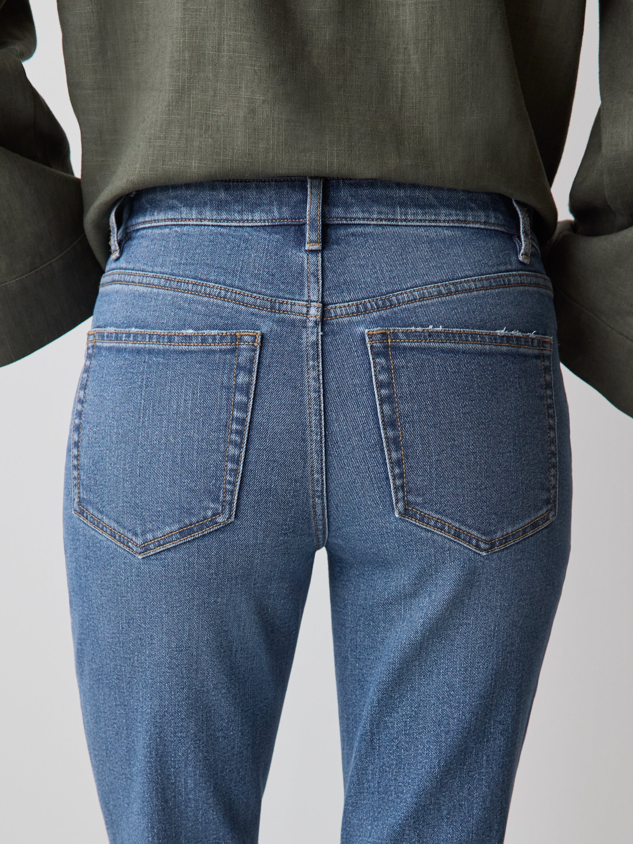 Mid-Rise Bootcut Jeans - Image 4