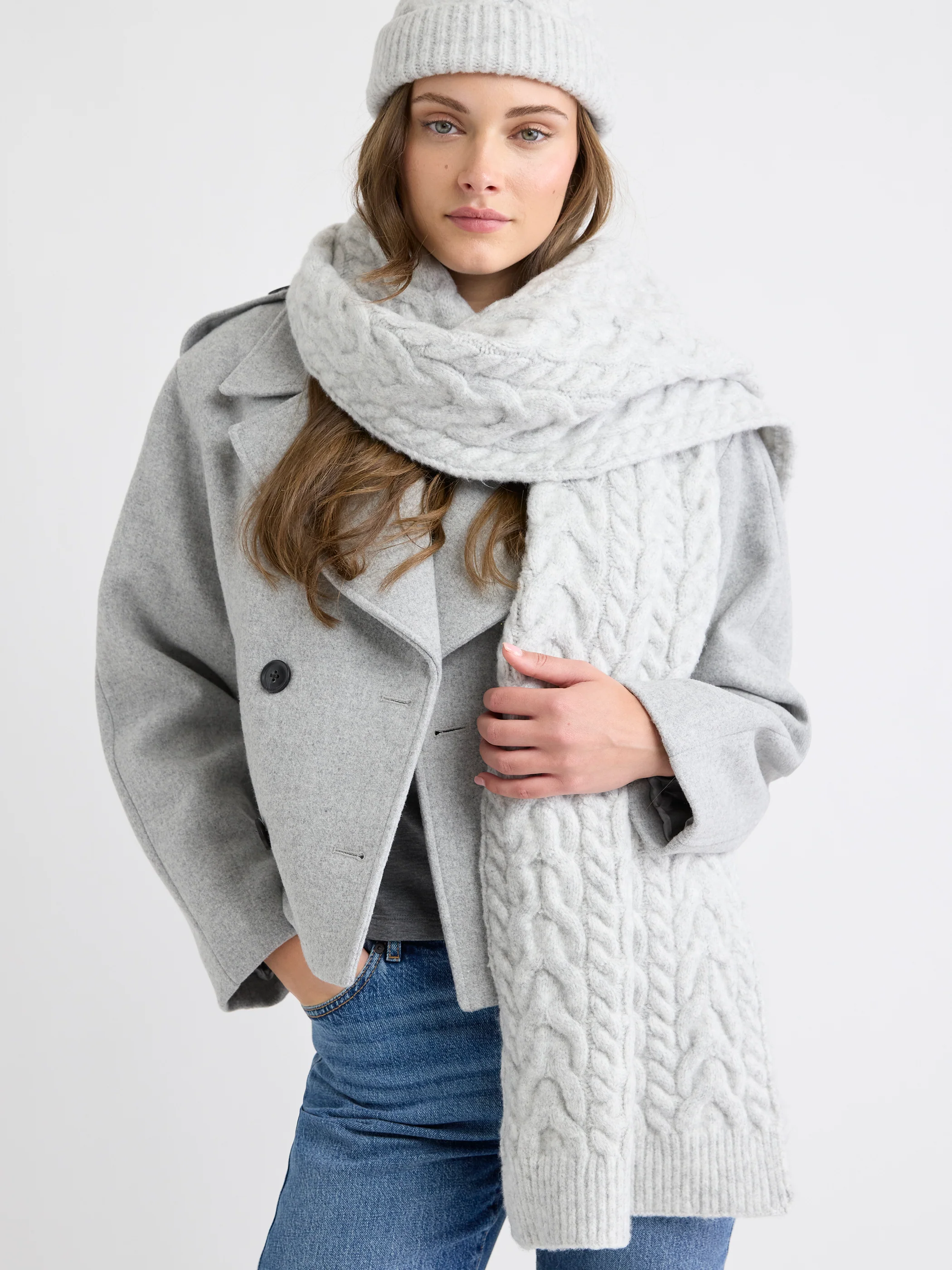 Cable-Knit Scarf - Image 3
