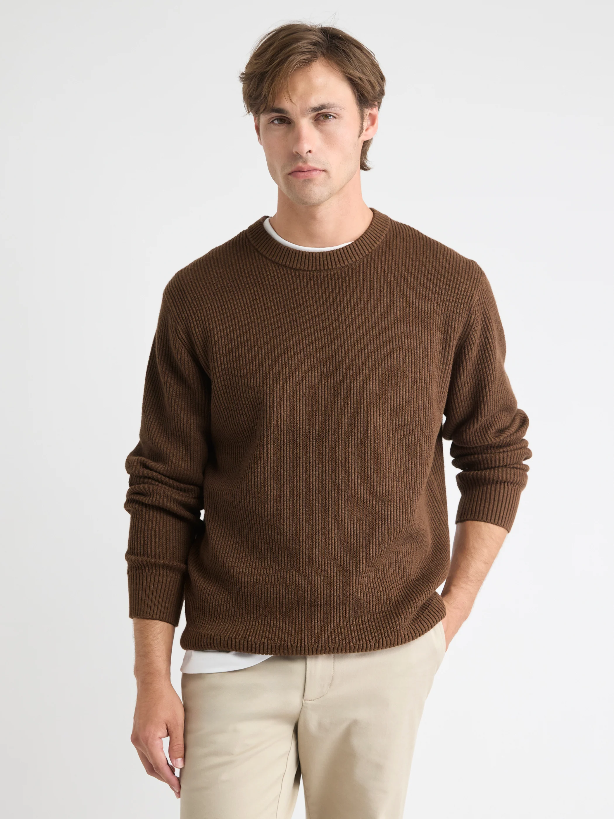 Cashmere-Blend Long-Sleeve Crew-Neck Sweater - Image 6