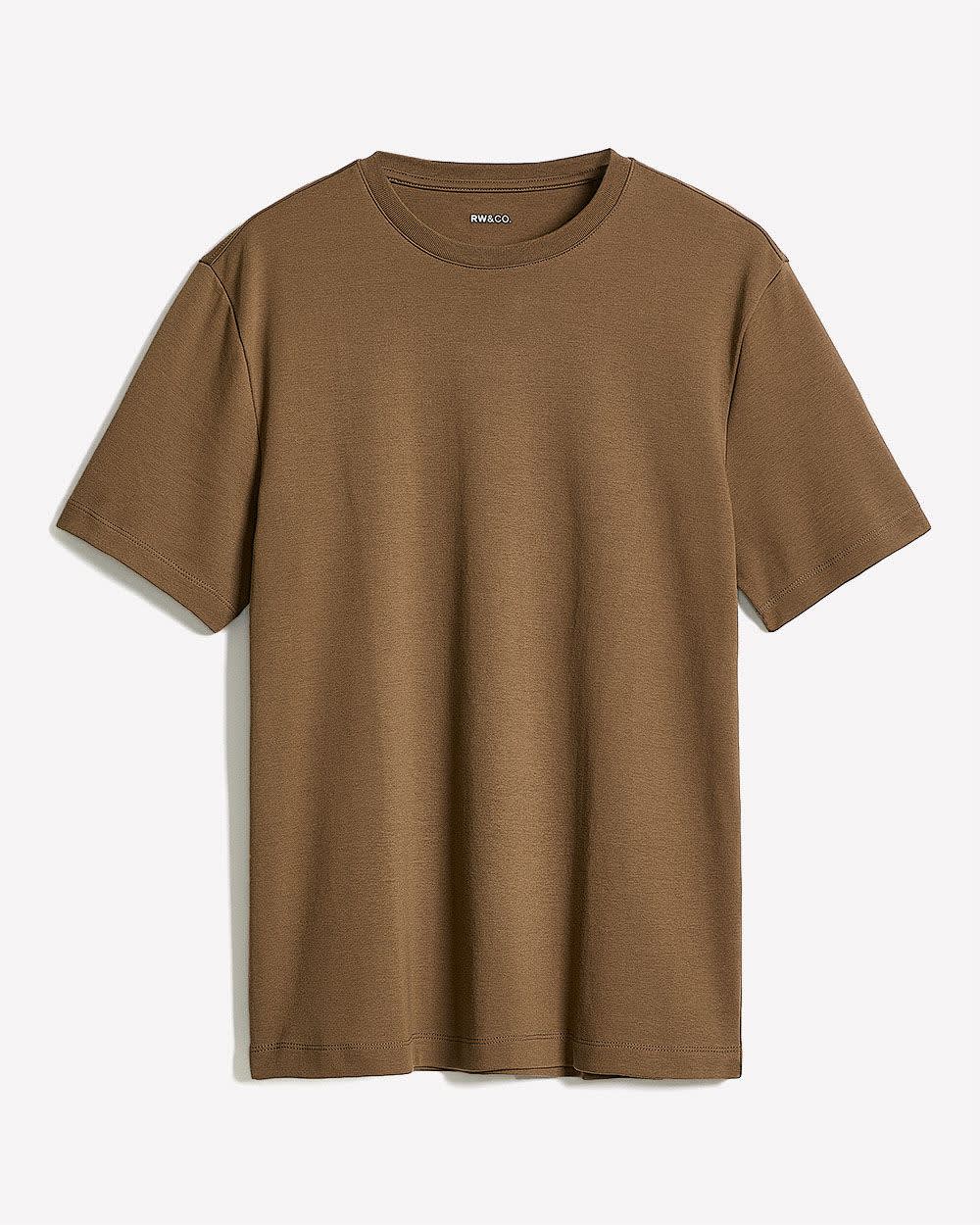 Solid Short-Sleeve Crew-Neck Tee - Image 10