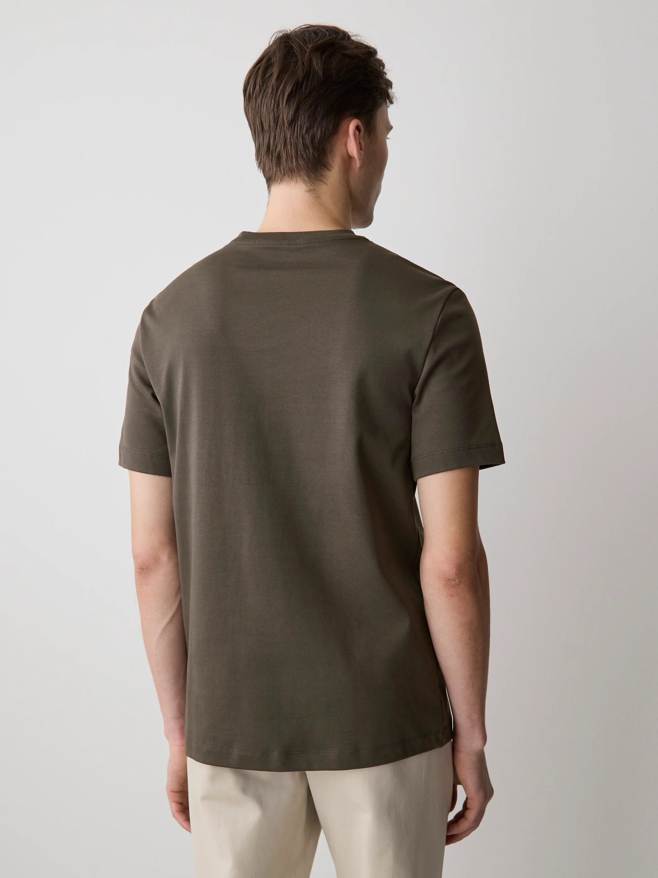 Solid Short-Sleeve Crew-Neck Tee - Image 3