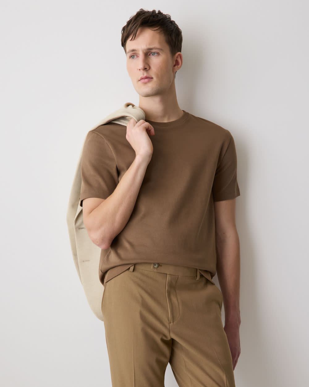 Solid Short-Sleeve Crew-Neck Tee - Image 6