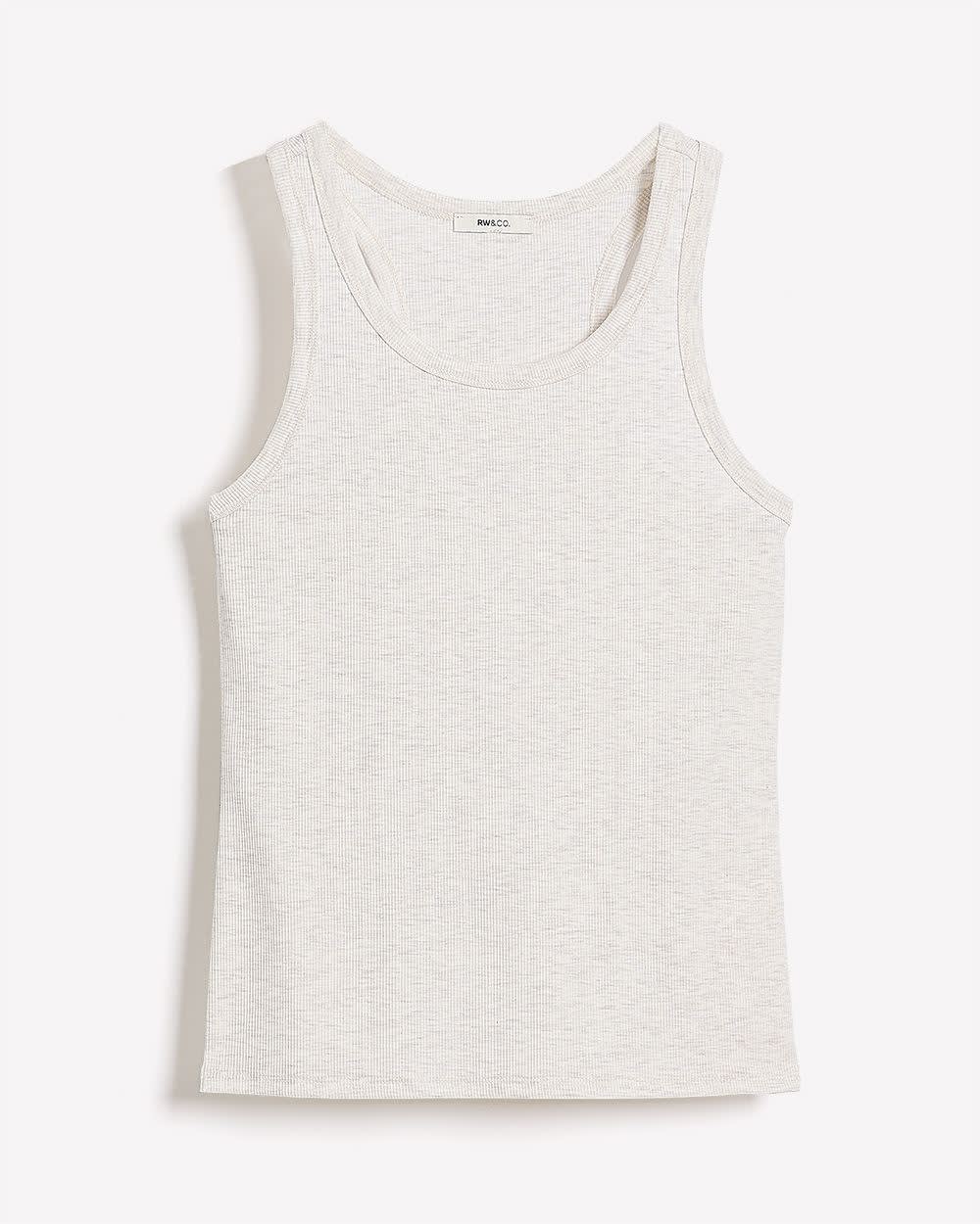 Crew-Neck Racerback Fitted Tank - Image 4