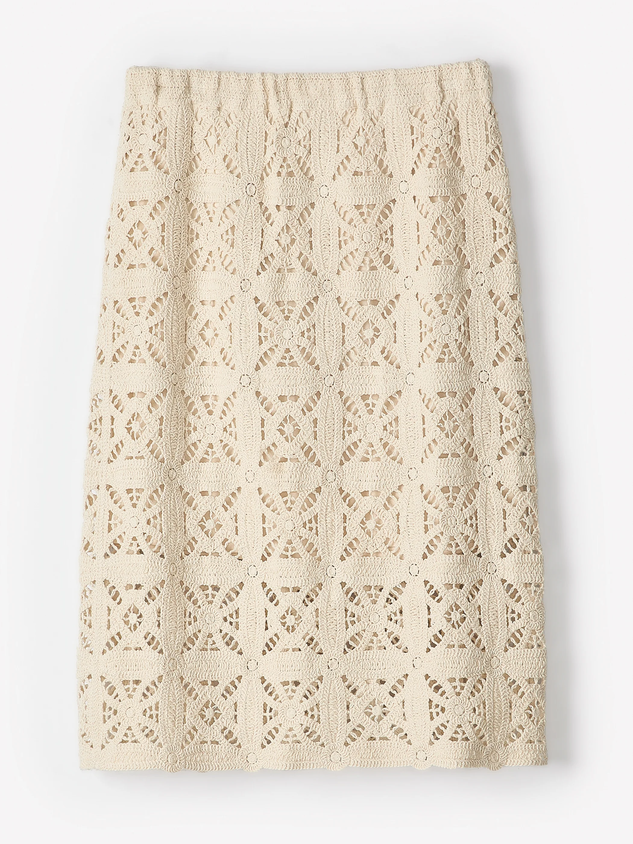 Straight Crochet Midi Skirt - Image 5