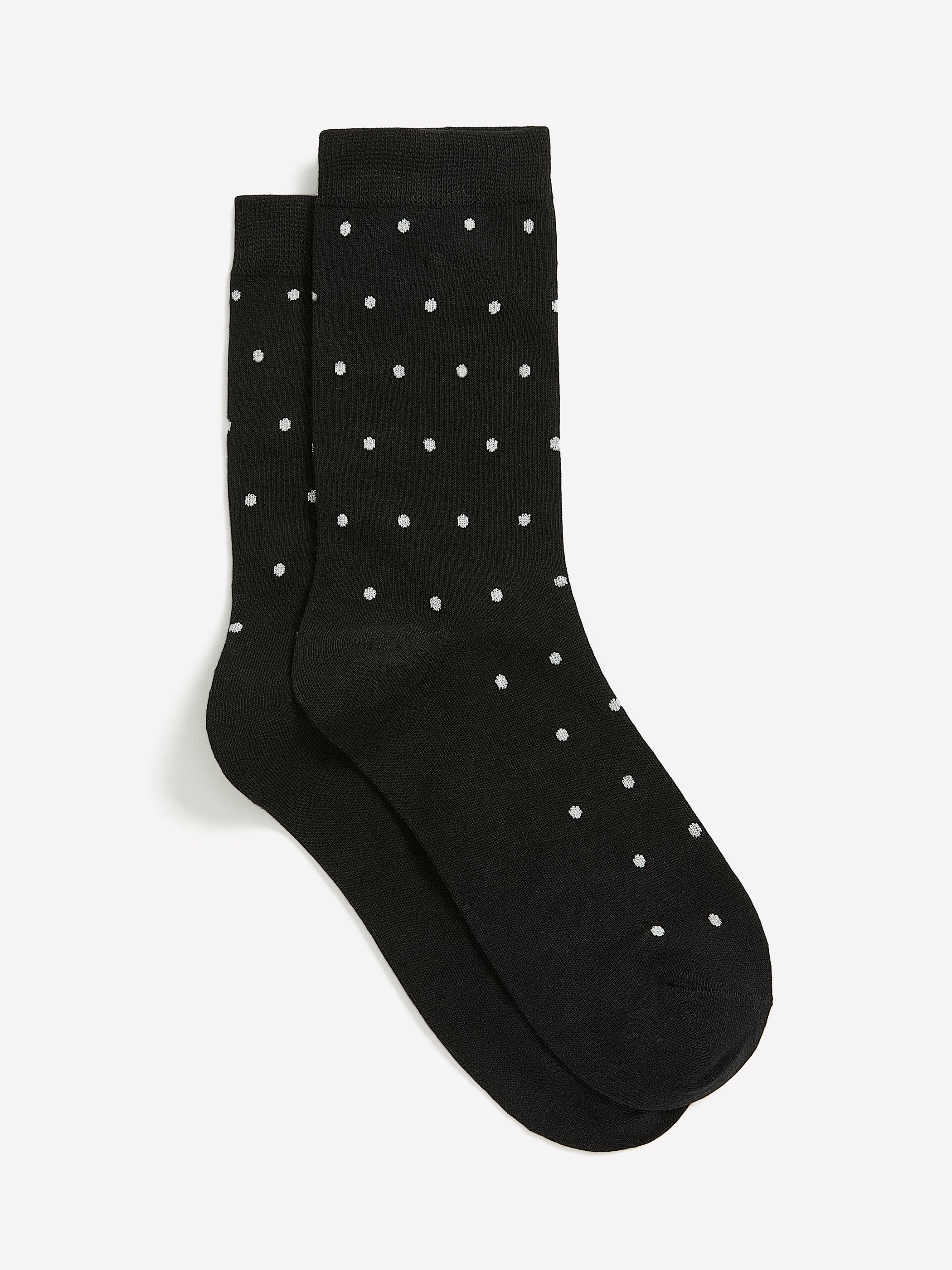 Dotted Crew Socks with Metallic Fibres - Image 3