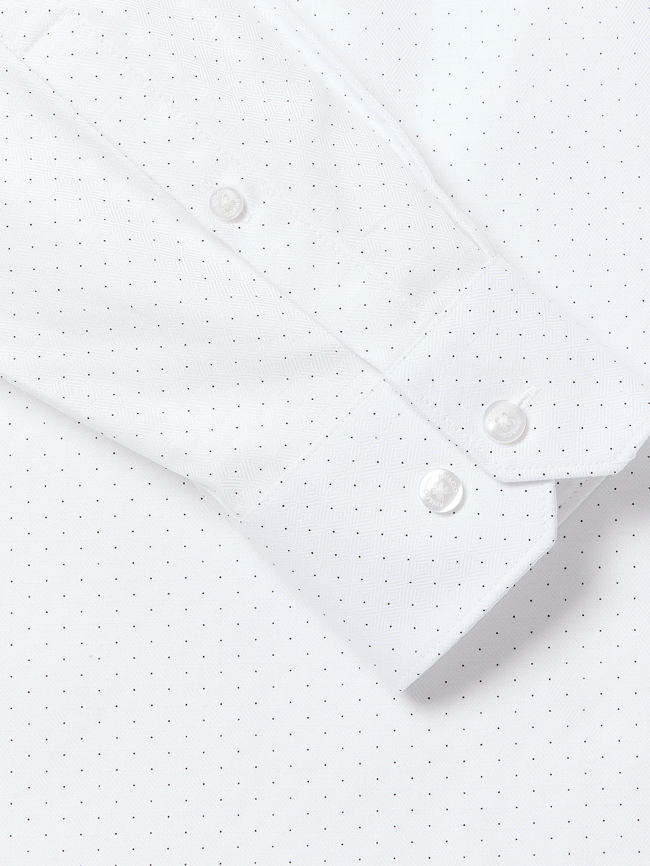 Dotted Regular Fit Dress Shirt - Image 4