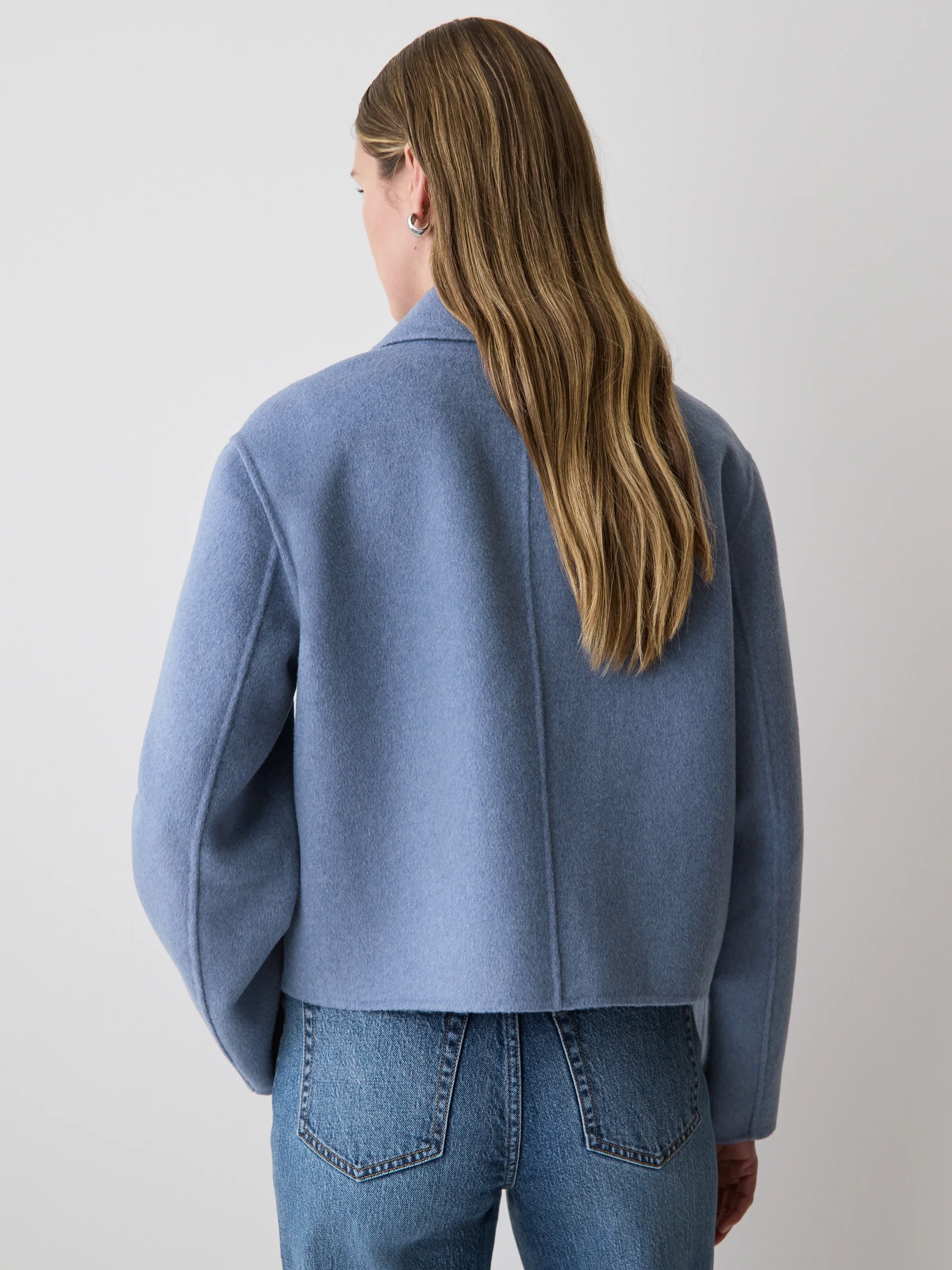 Double Face Wool-Blend Transitional Coat - Image 3