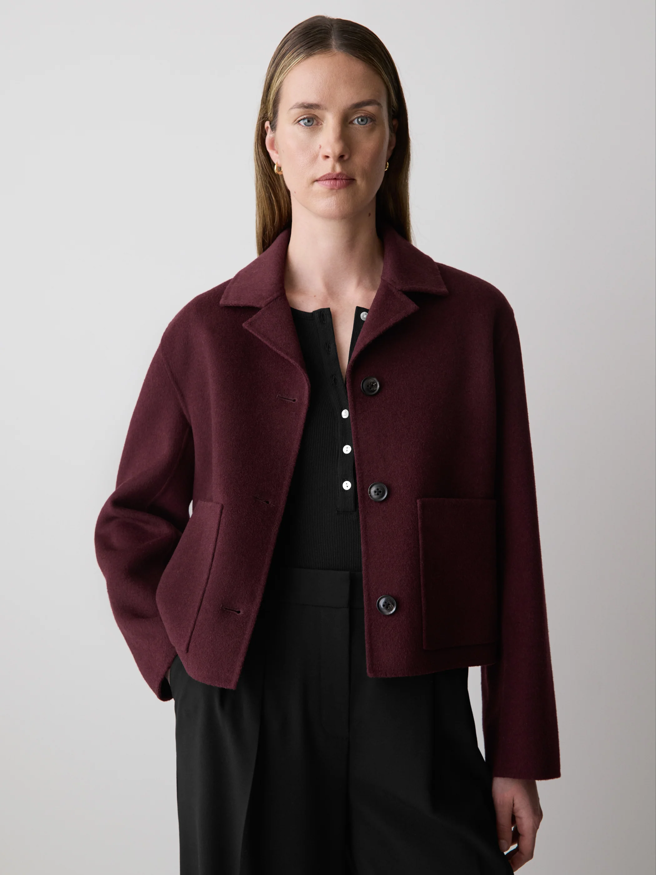 Double Face Wool-Blend Transitional Coat - Image 7