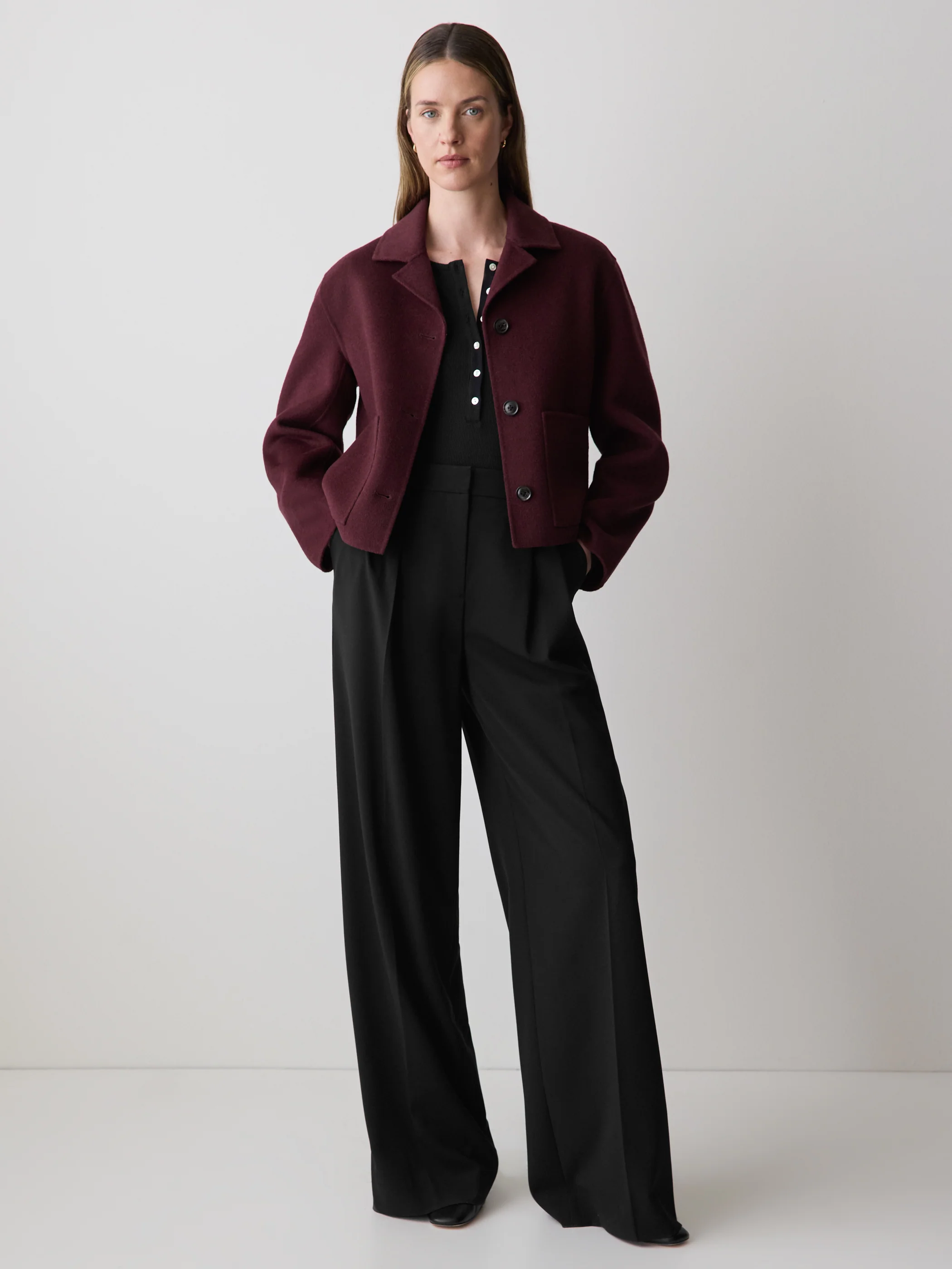 Double Face Wool-Blend Transitional Coat - Image 8