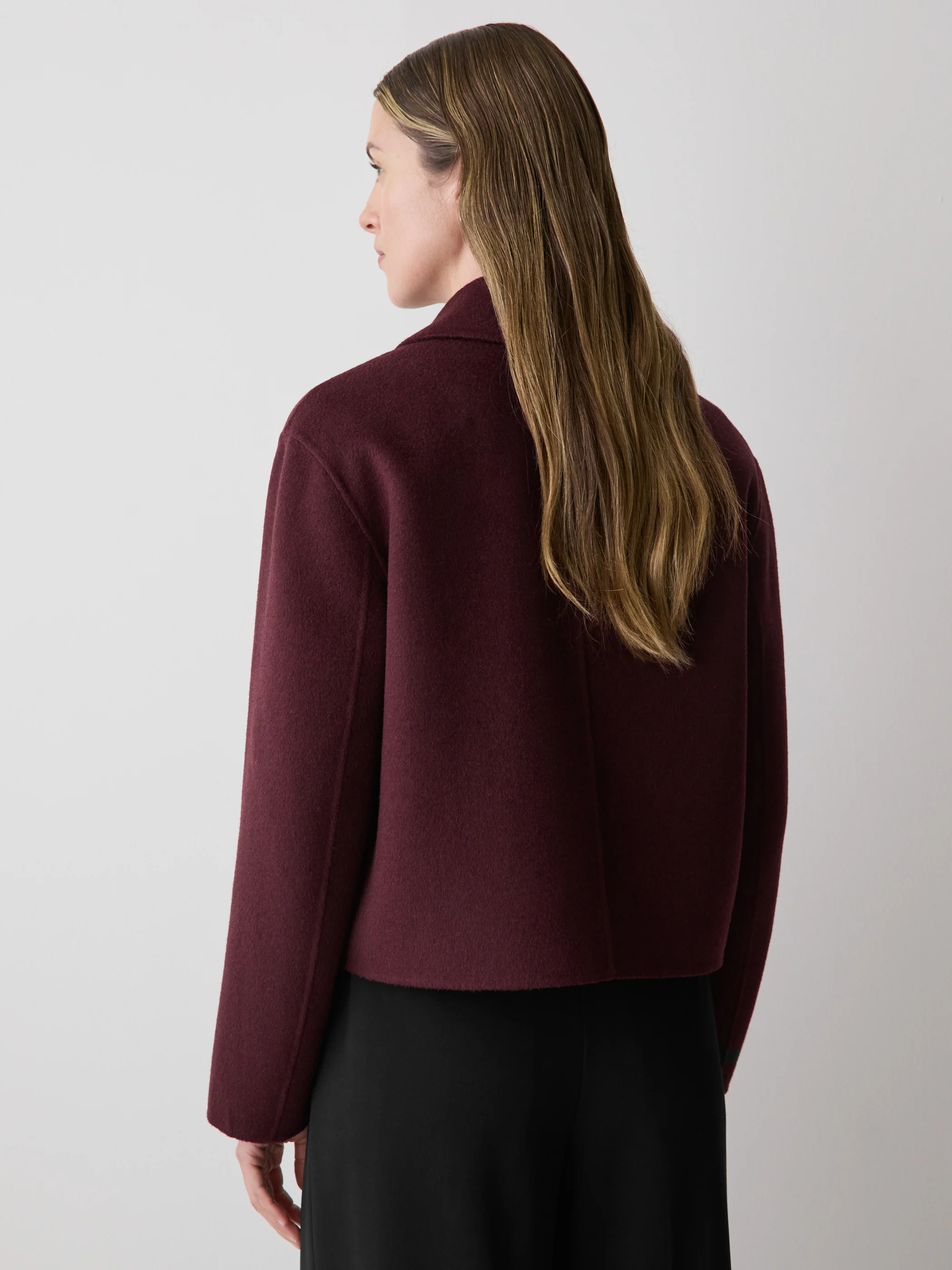 Double Face Wool-Blend Transitional Coat - Image 9