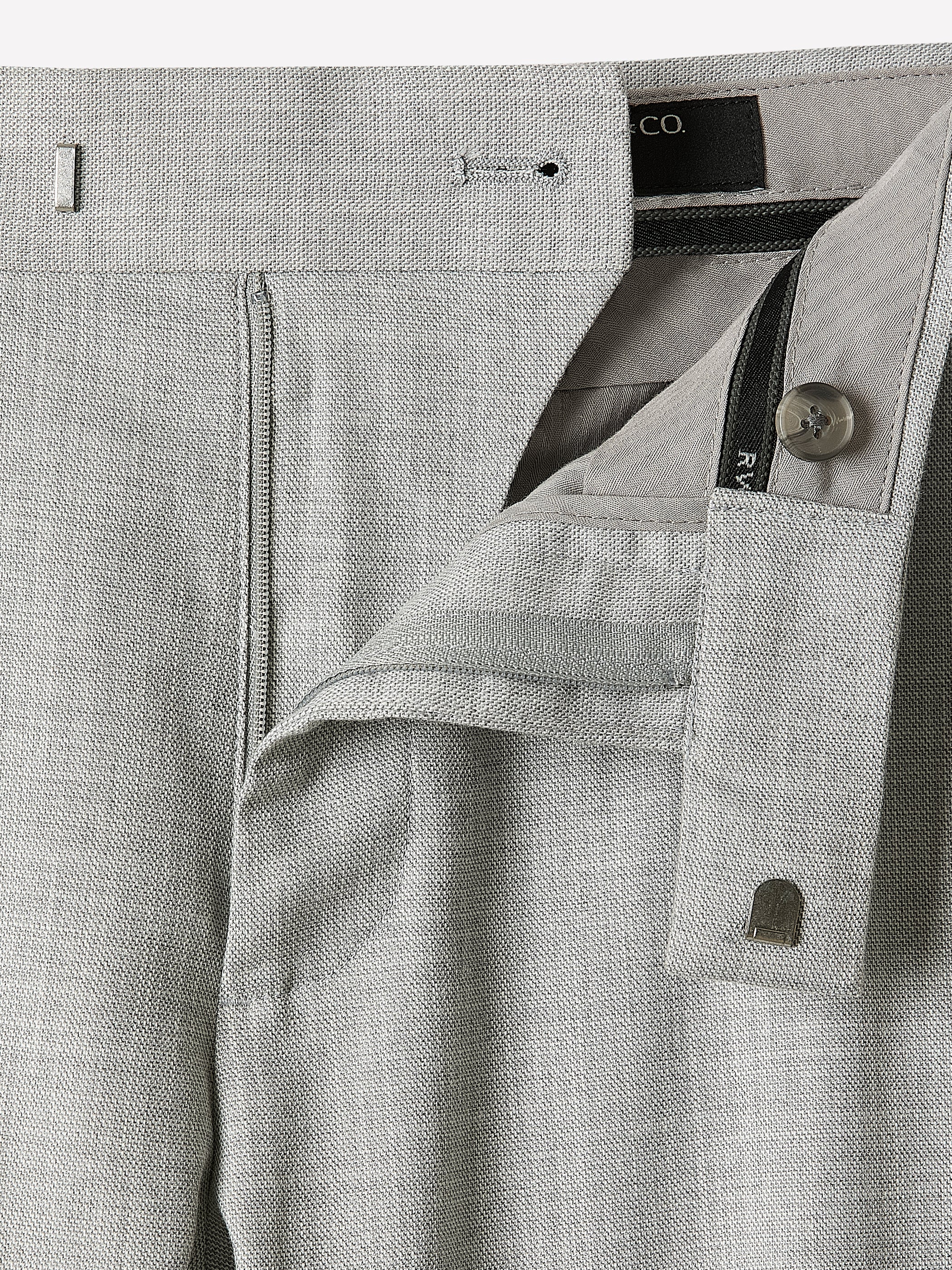 Essential Slim Fit Light Grey Suit Pant - Image 6