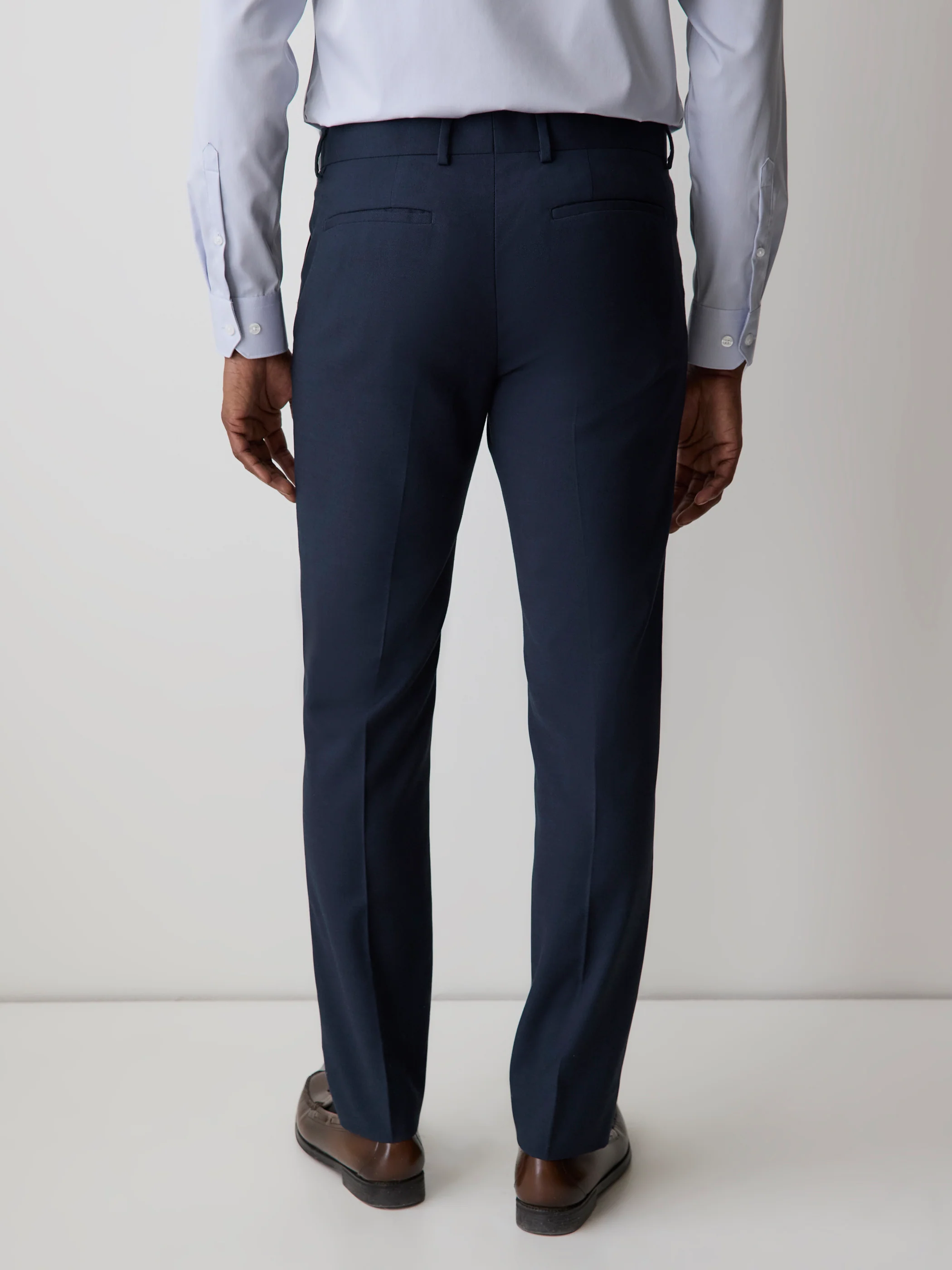 Essential Slim Fit Navy Suit Pant - Image 3