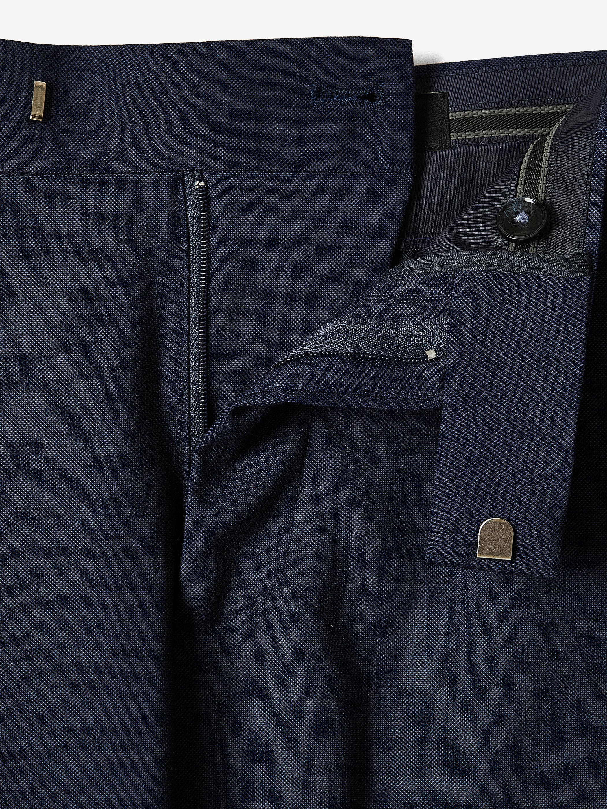 Essential Slim Fit Navy Suit Pant - Image 7
