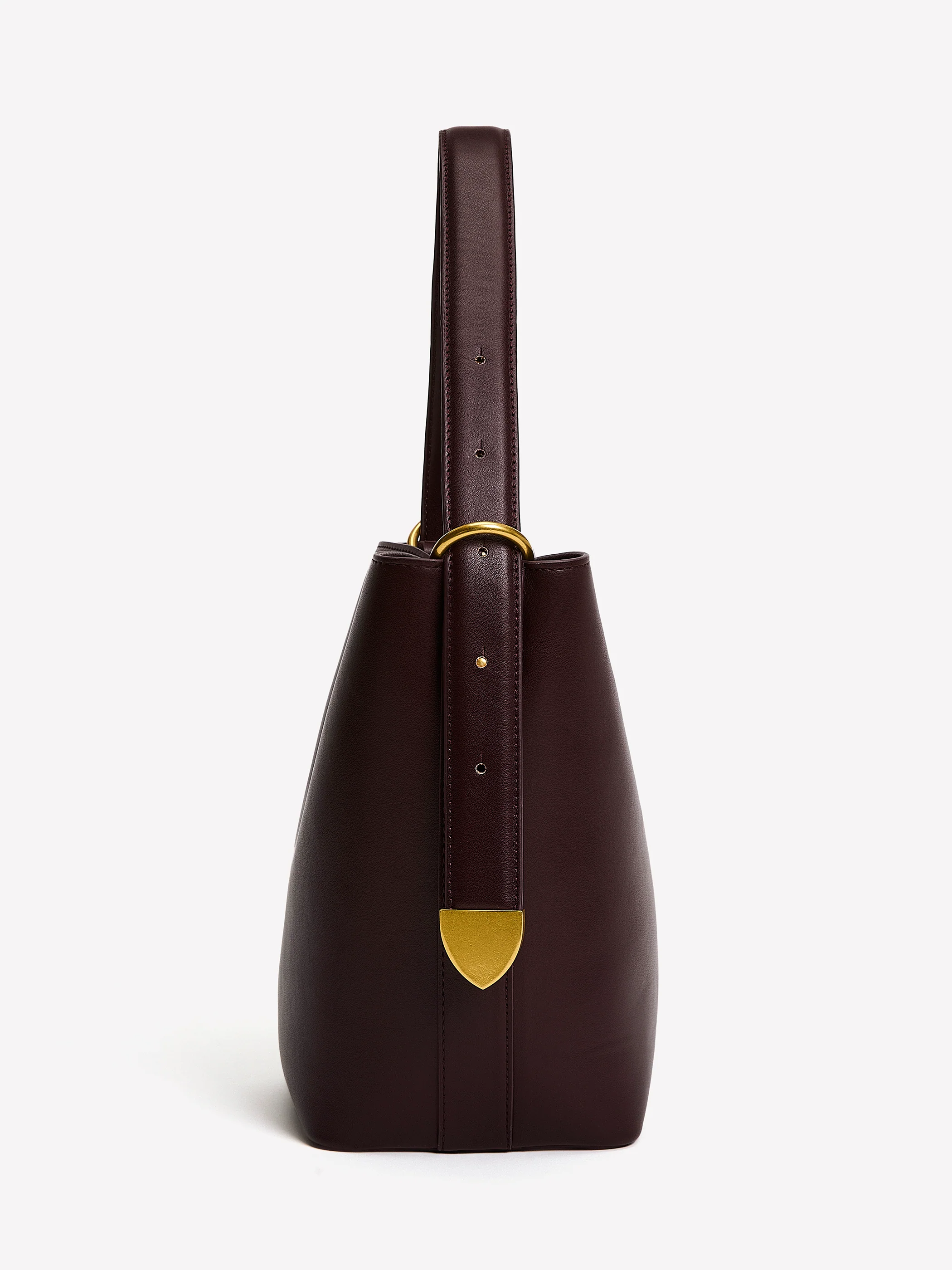 Faux Leather Bucket Bag - Image 6