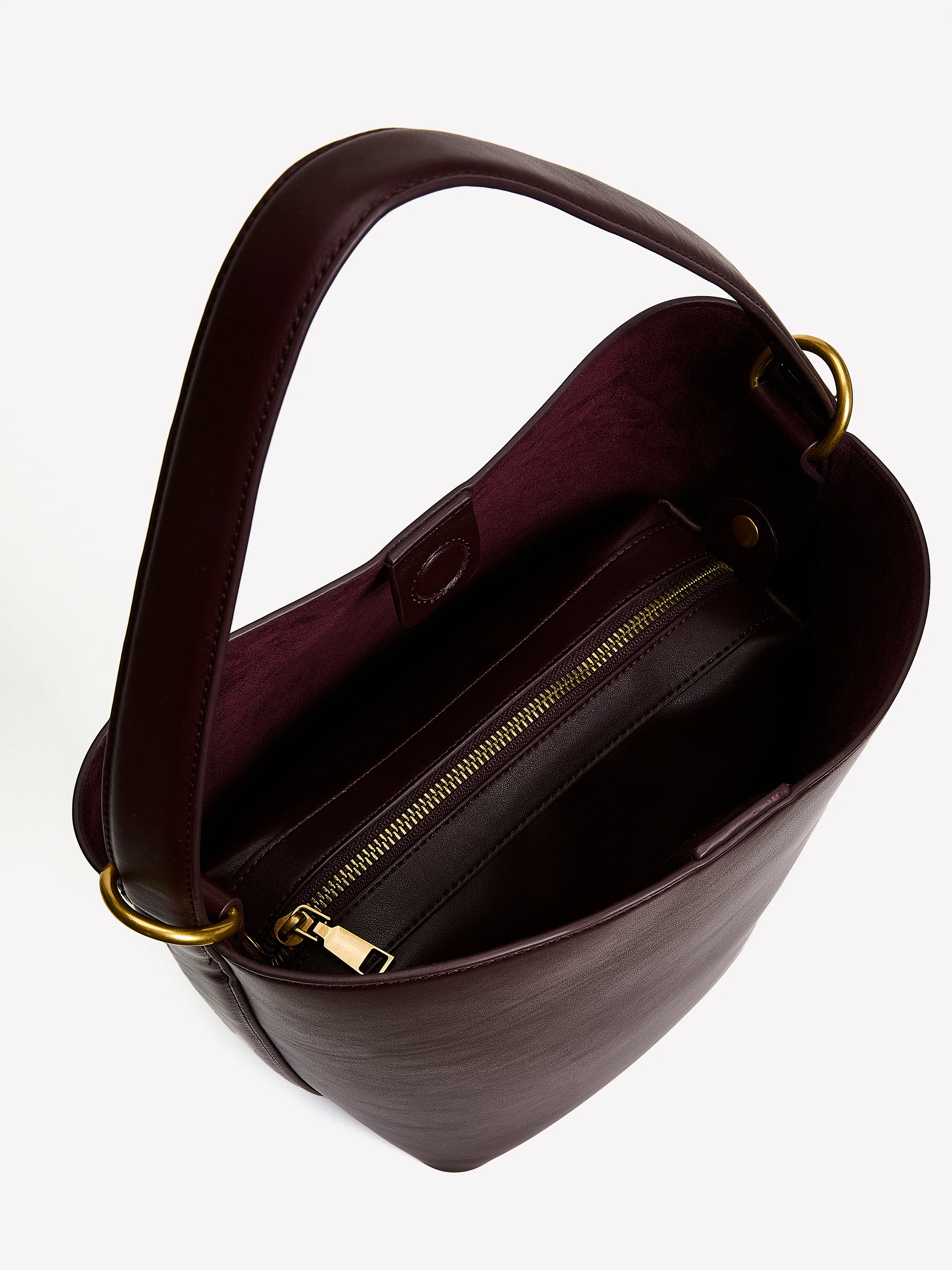 Faux Leather Bucket Bag - Image 8