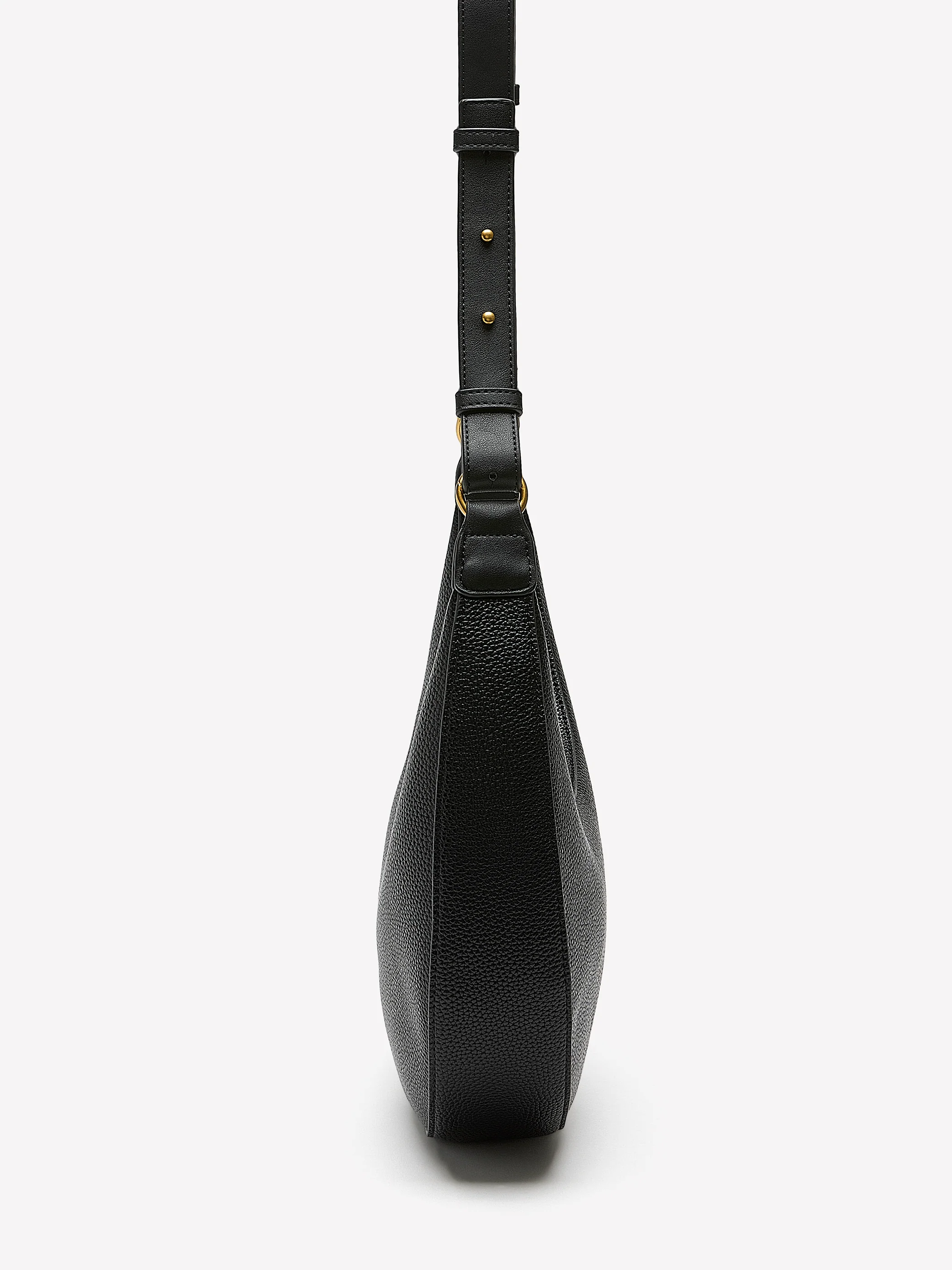 Faux Leather Crescent Cross-Body Bag - Image 4