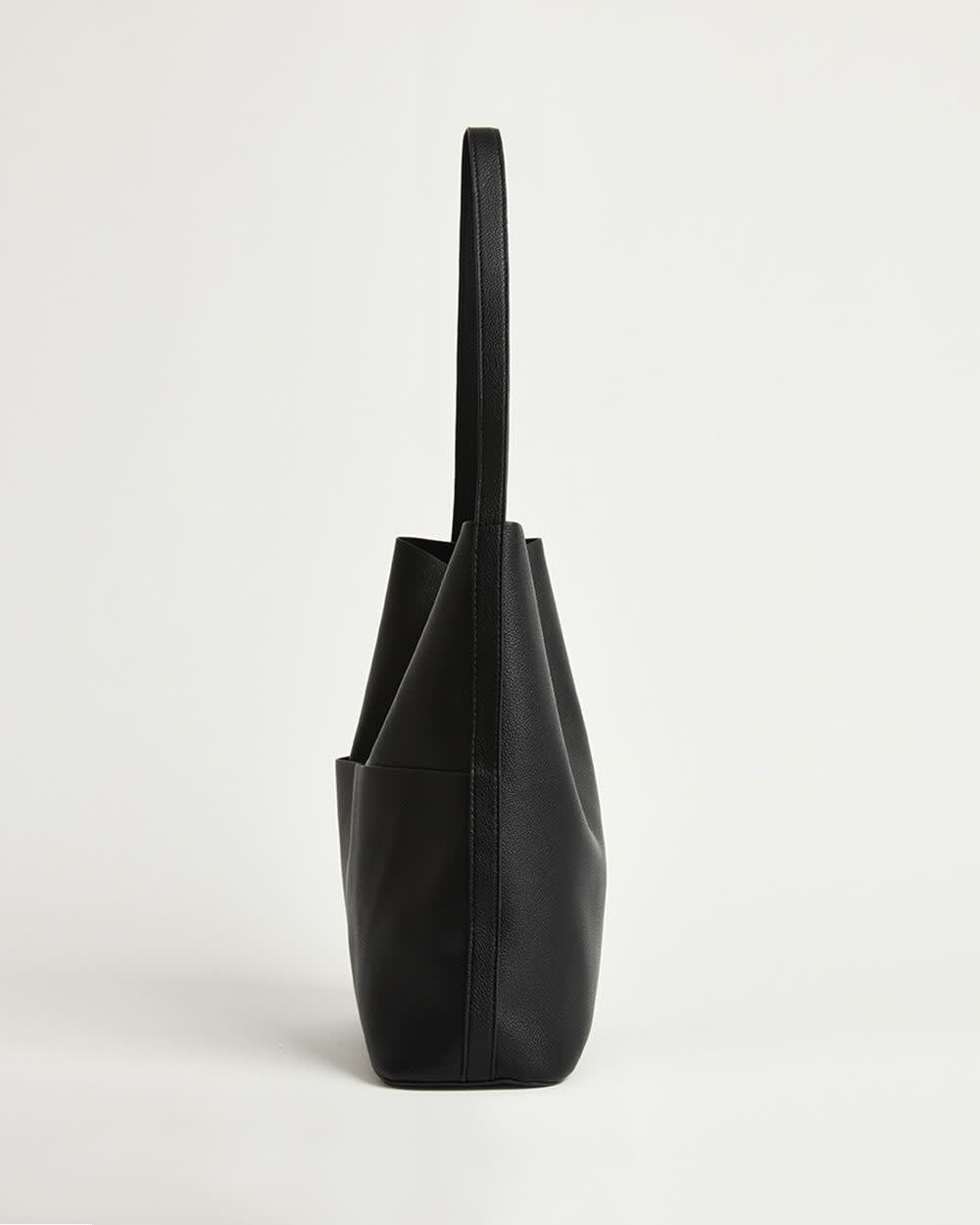 Faux Leather Tote Bag - Image 4