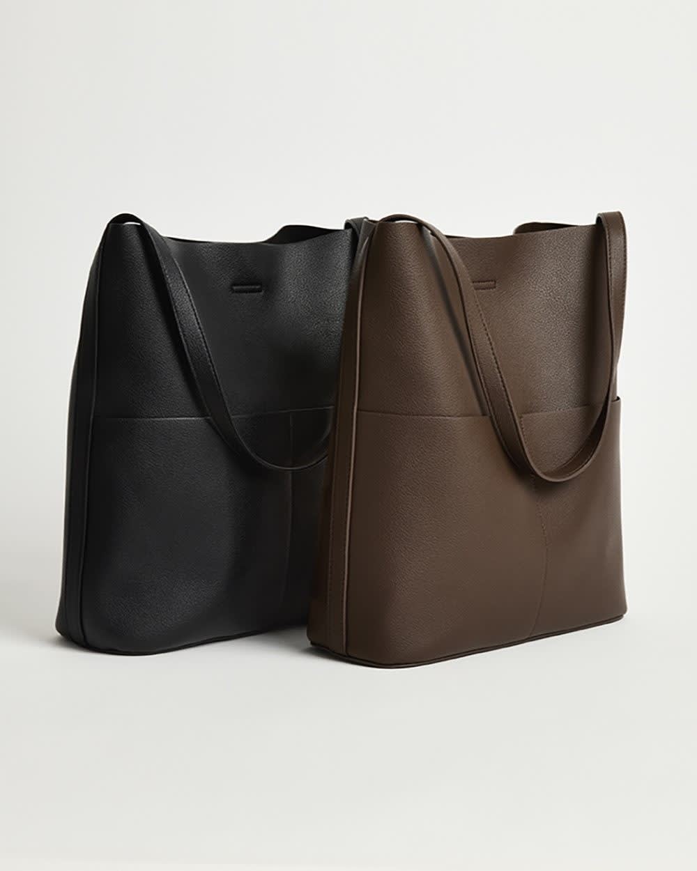 Faux Leather Tote Bag - Image 6