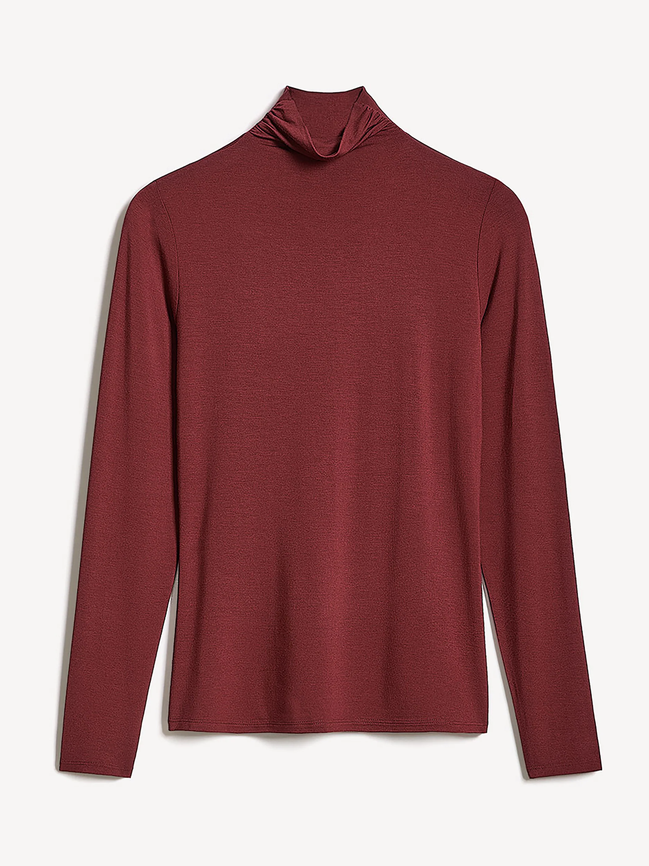 Fitted Long-Sleeve Mock-Neck Tee - Image 32