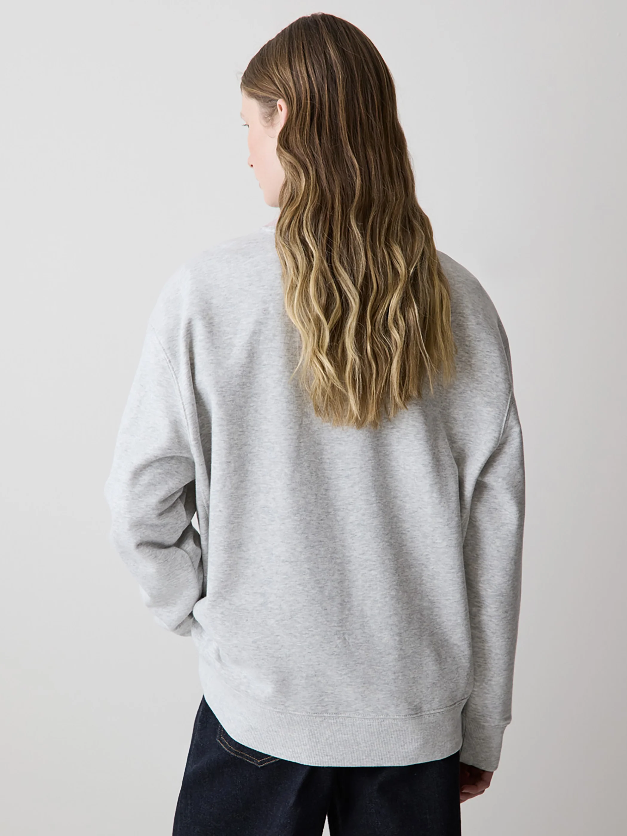 Long-Sleeve Crew-Neck French Terry Sweatshirt - Image 8