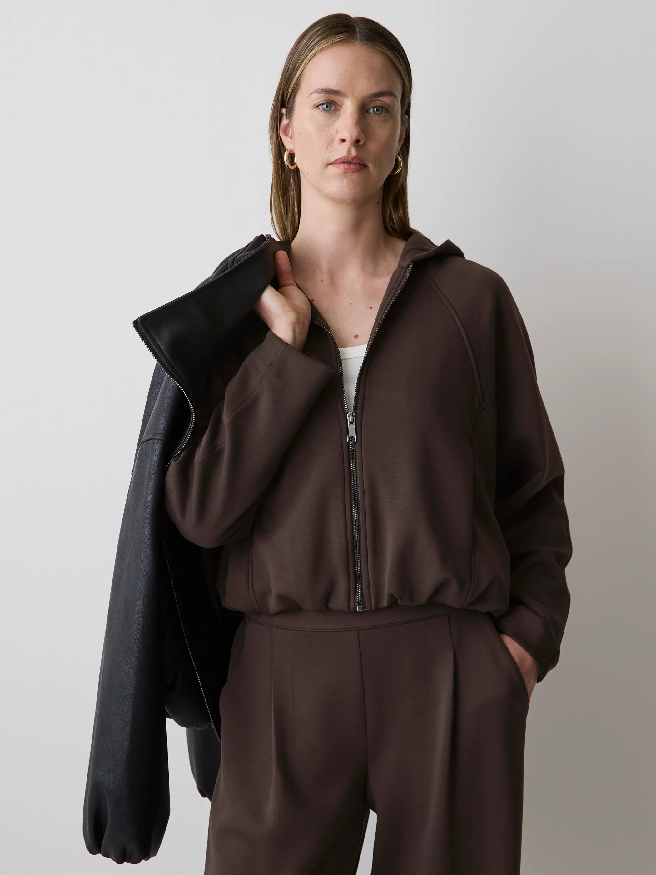 Hooded Ballon Cardigan - Image 2