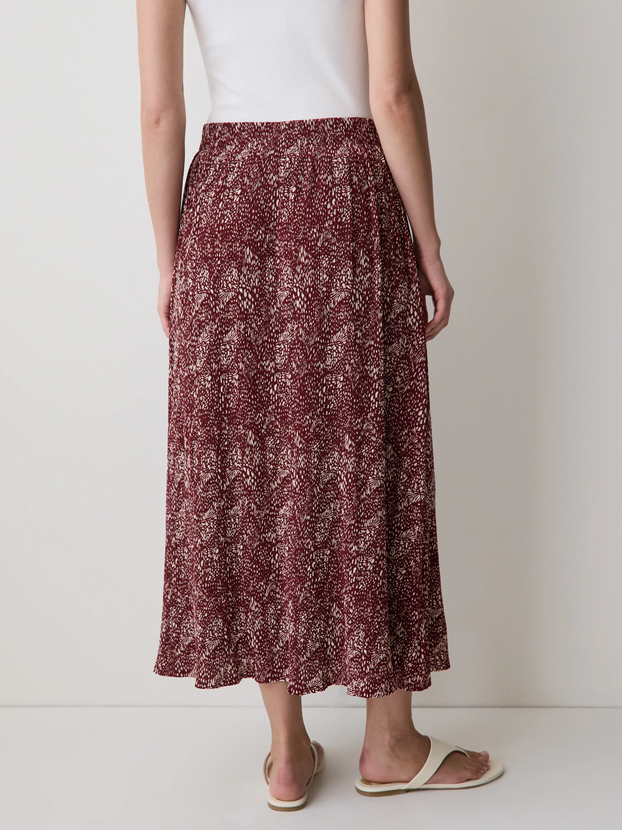 High-Rise Flare Midi Skirt - Image 13