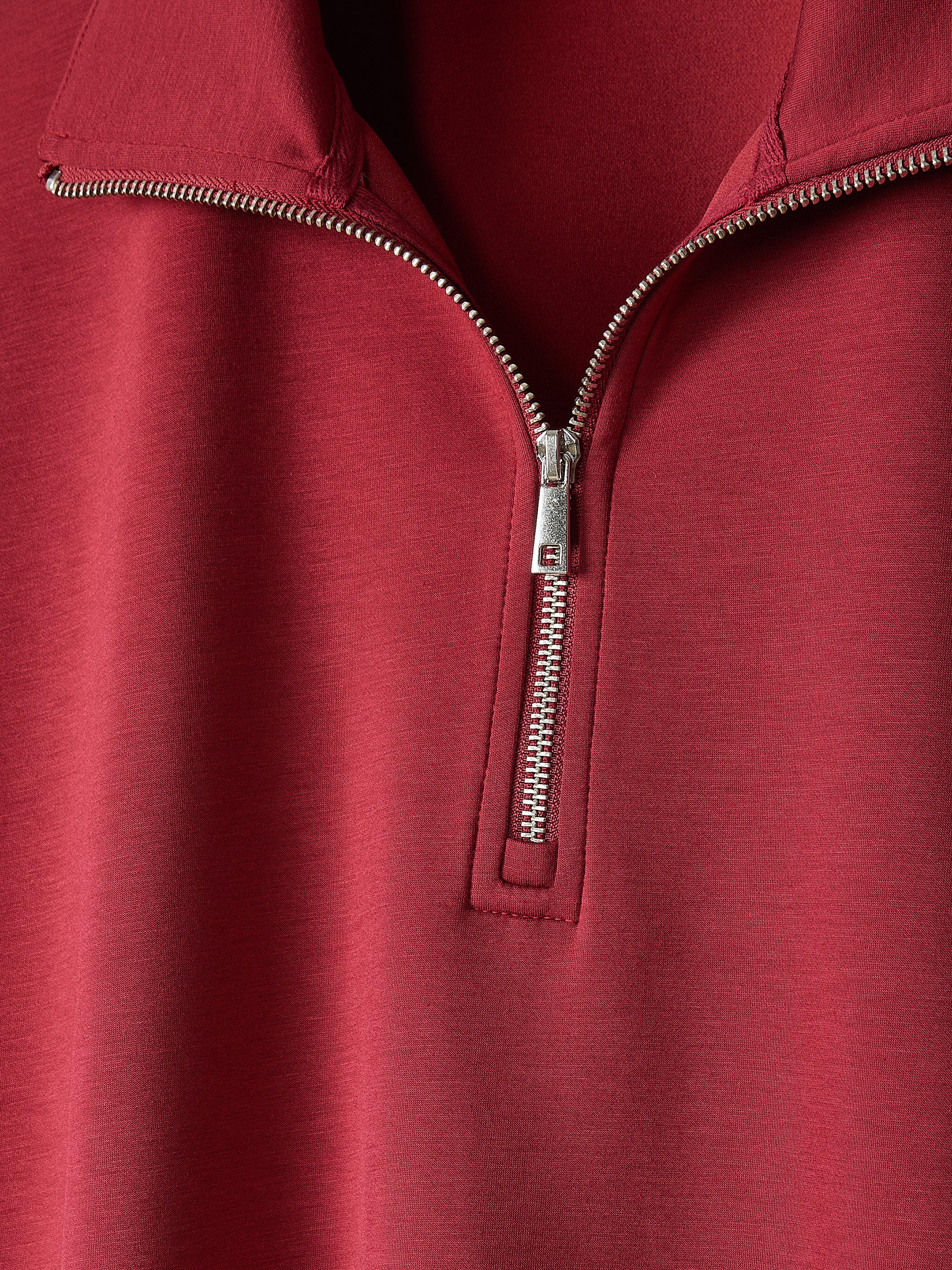 Half-Zip Mock-Neck Top - Image 17