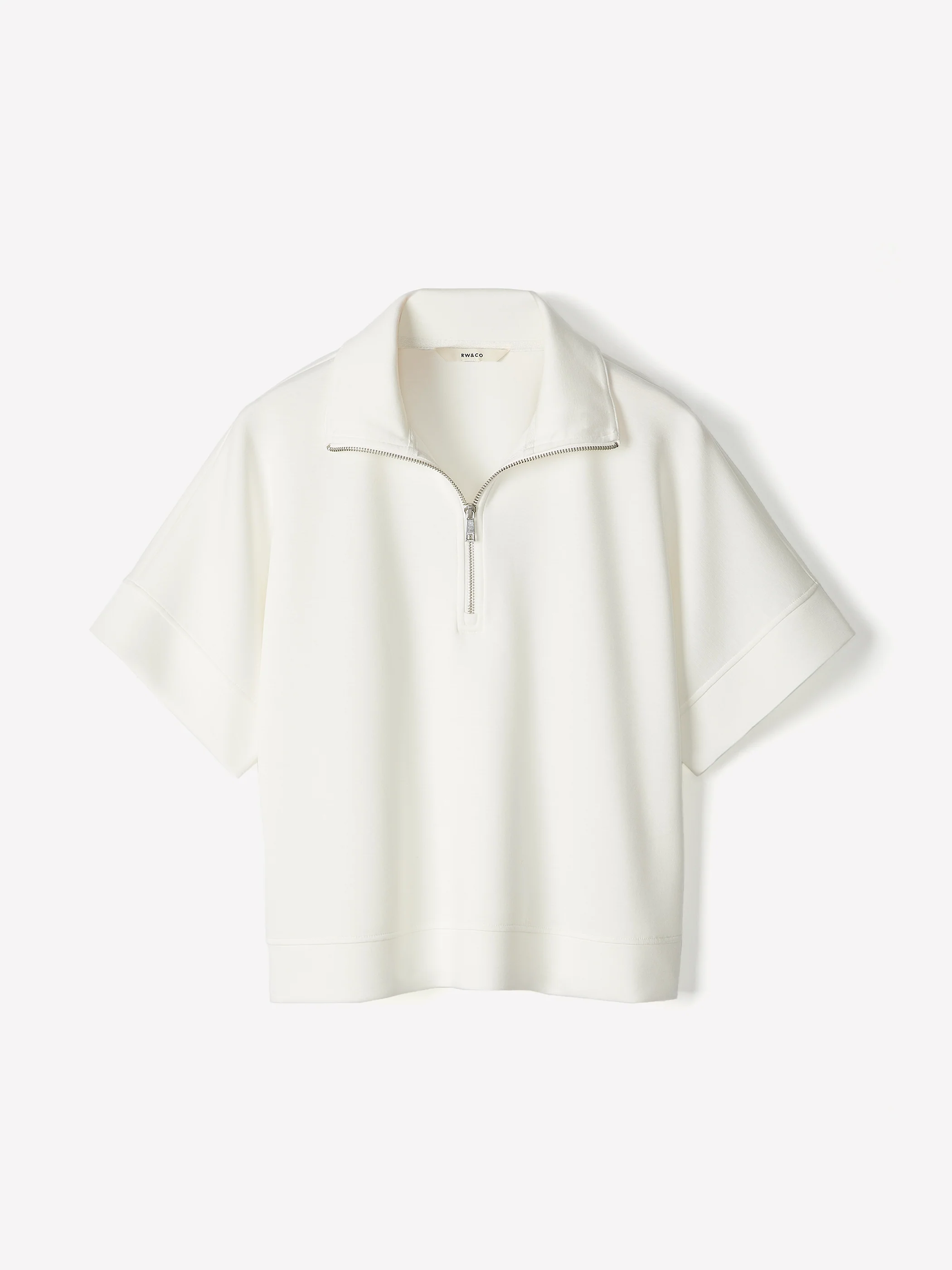 Half-Zip Mock-Neck Top - Image 6