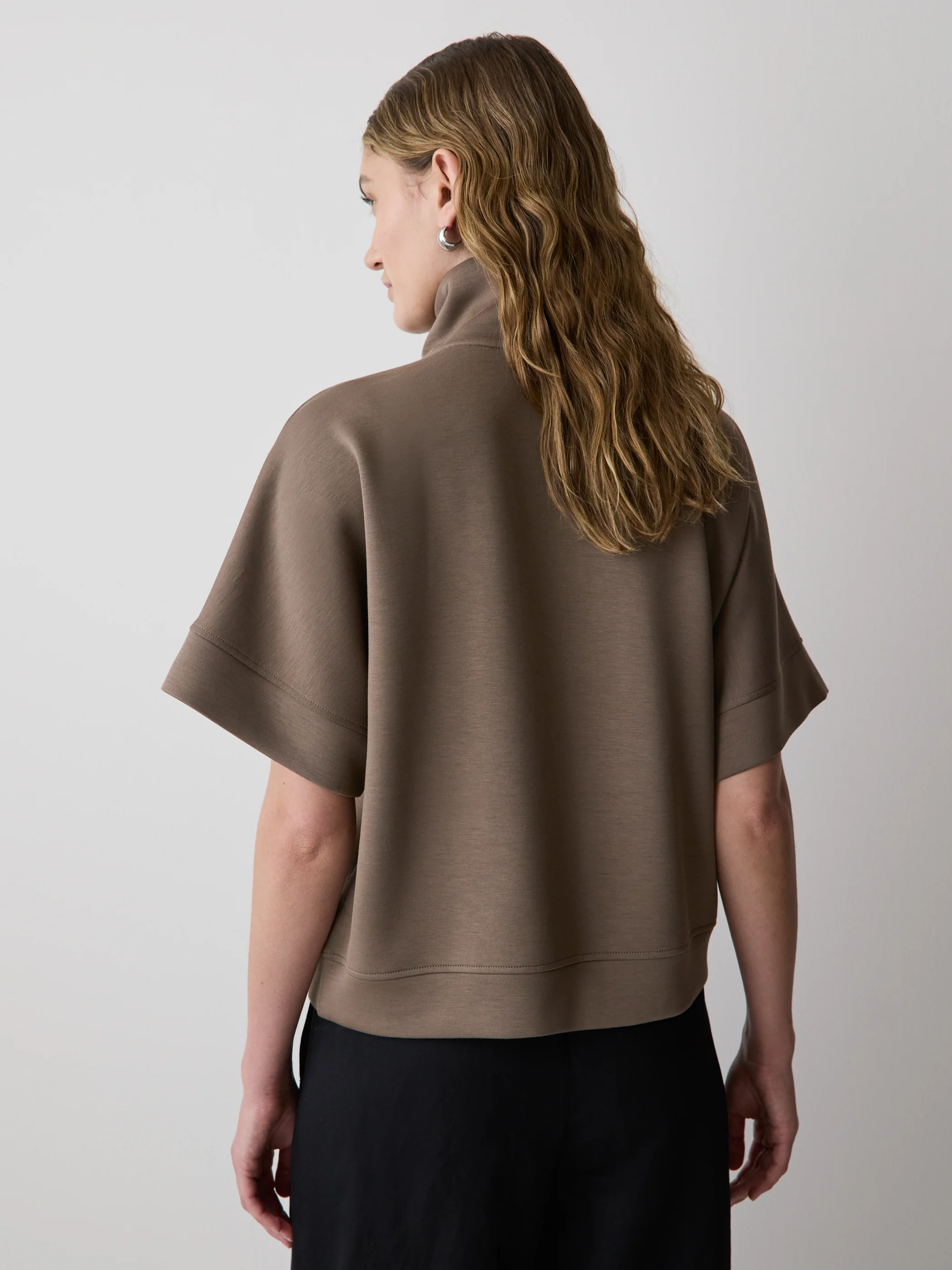 Half-Zip Mock-Neck Top - Image 9