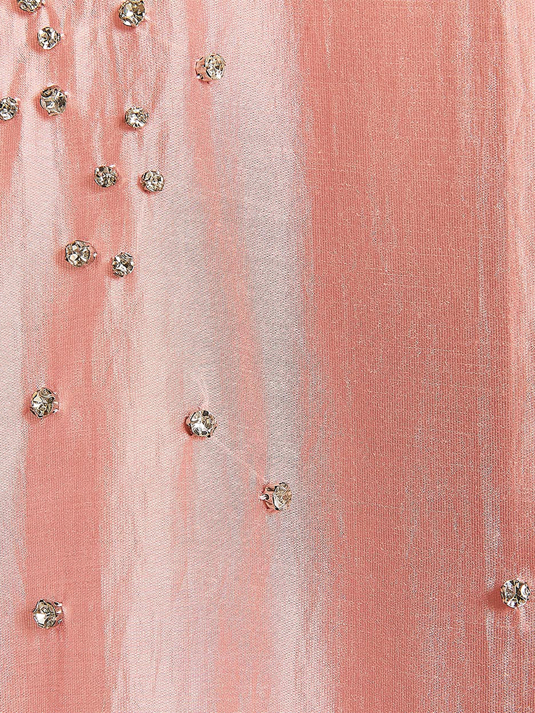 Long-Sleeve Buttoned-Down Blouse with Rhinestones - Image 9