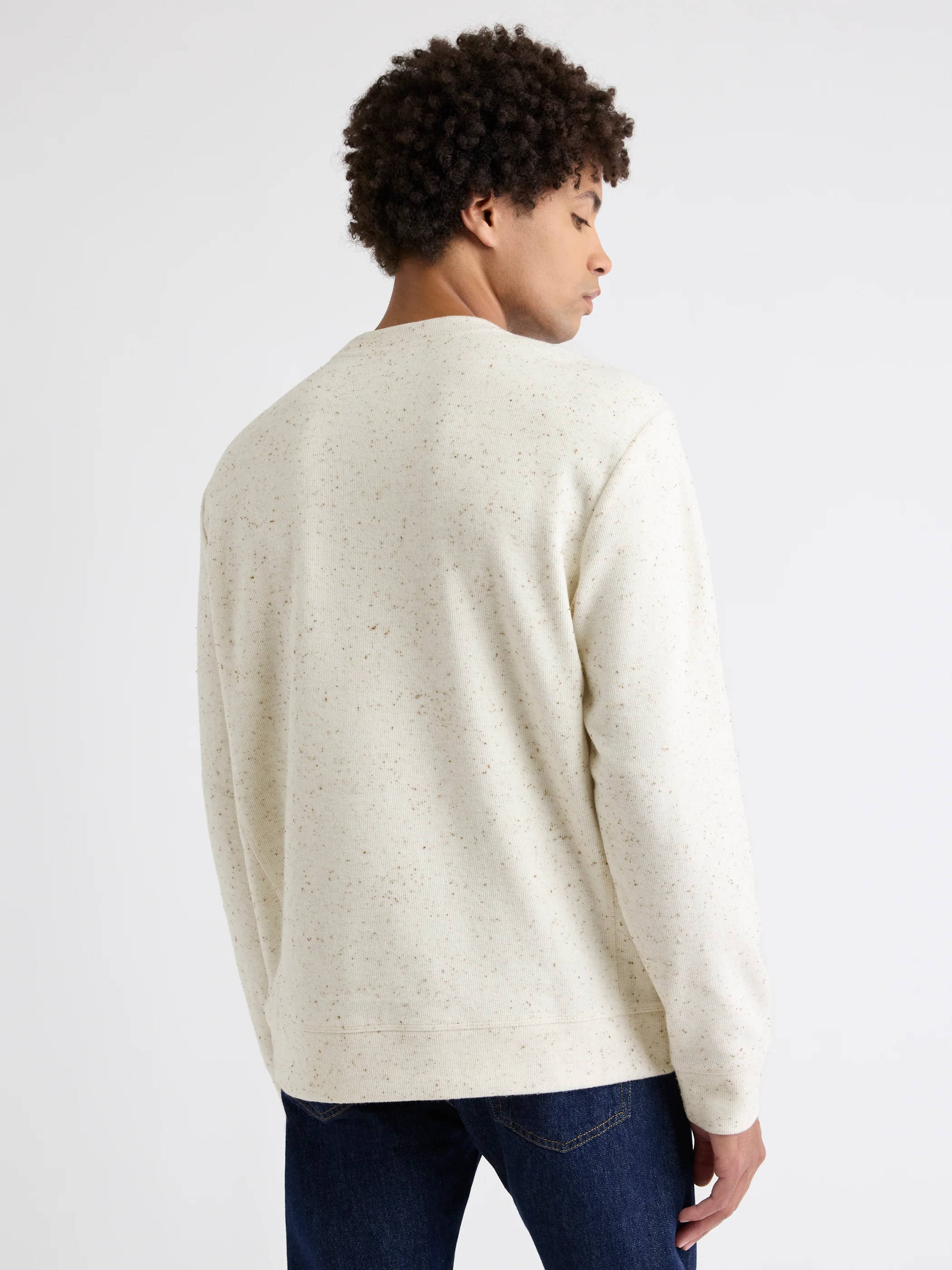 Long-Sleeve Crew-Neck Ribbed Sweater - Image 3