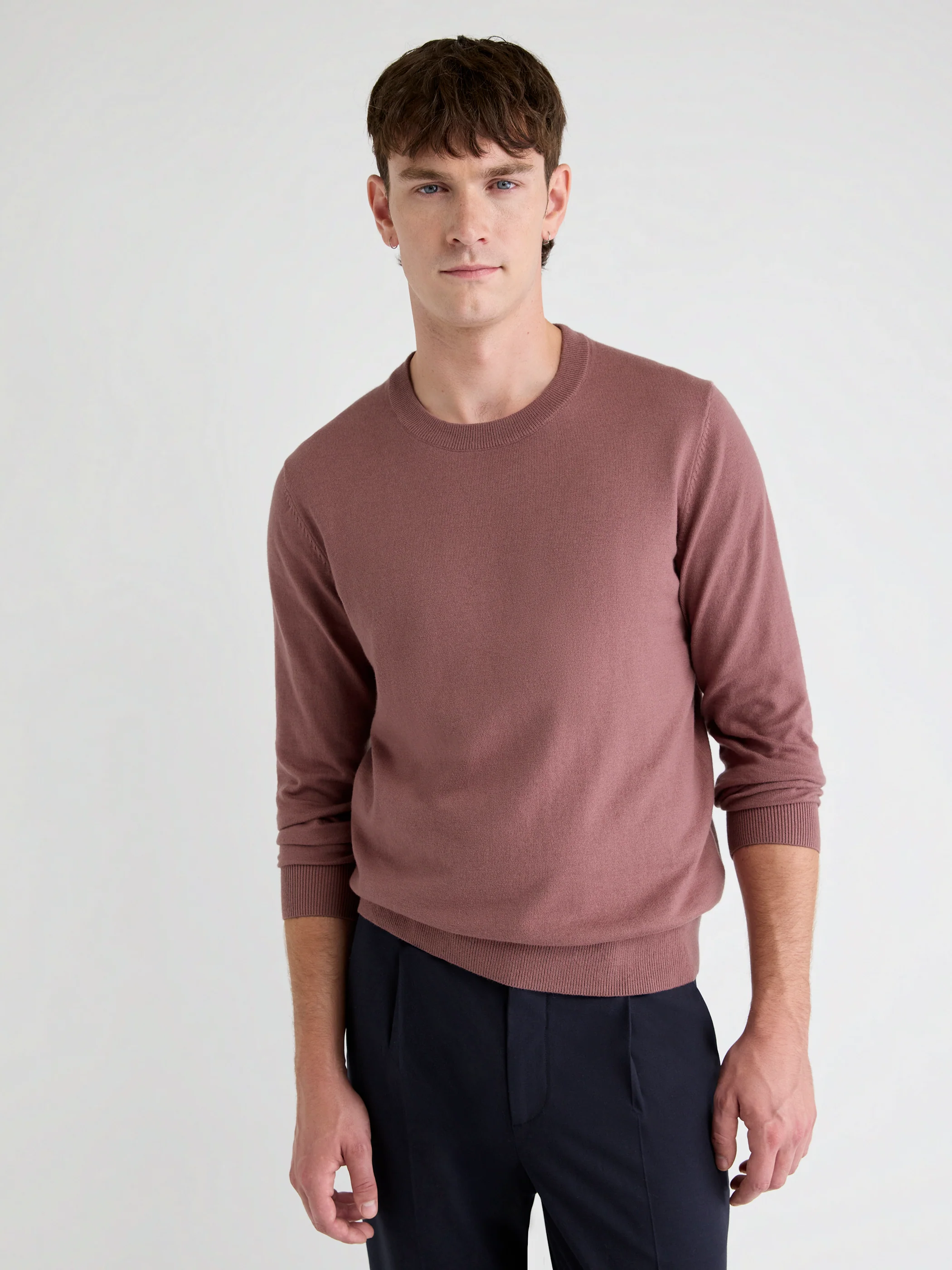 Long-Sleeve Crew-Neck Sweater - Image 36