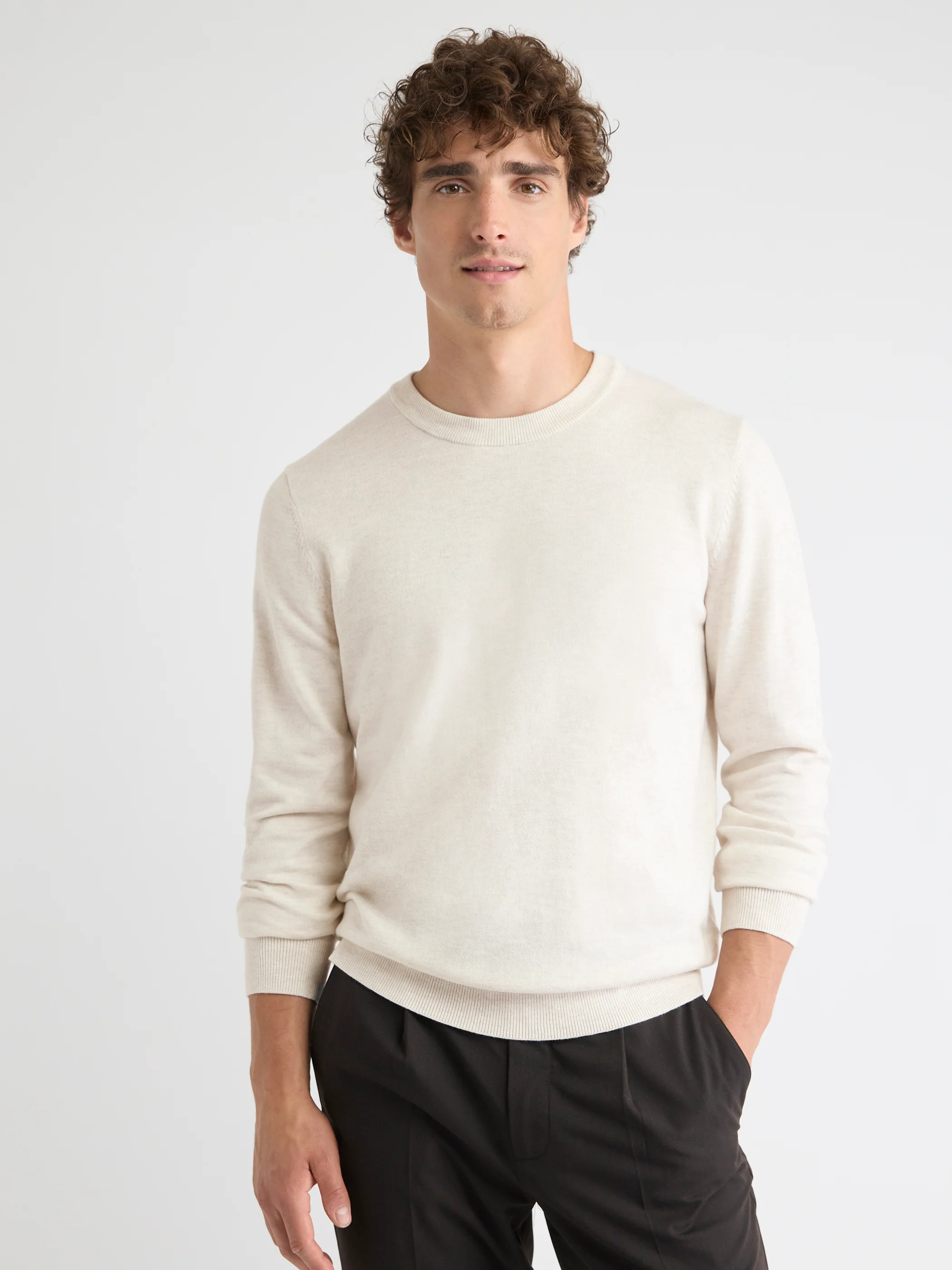 Long-Sleeve Crew-Neck Sweater - Image 6
