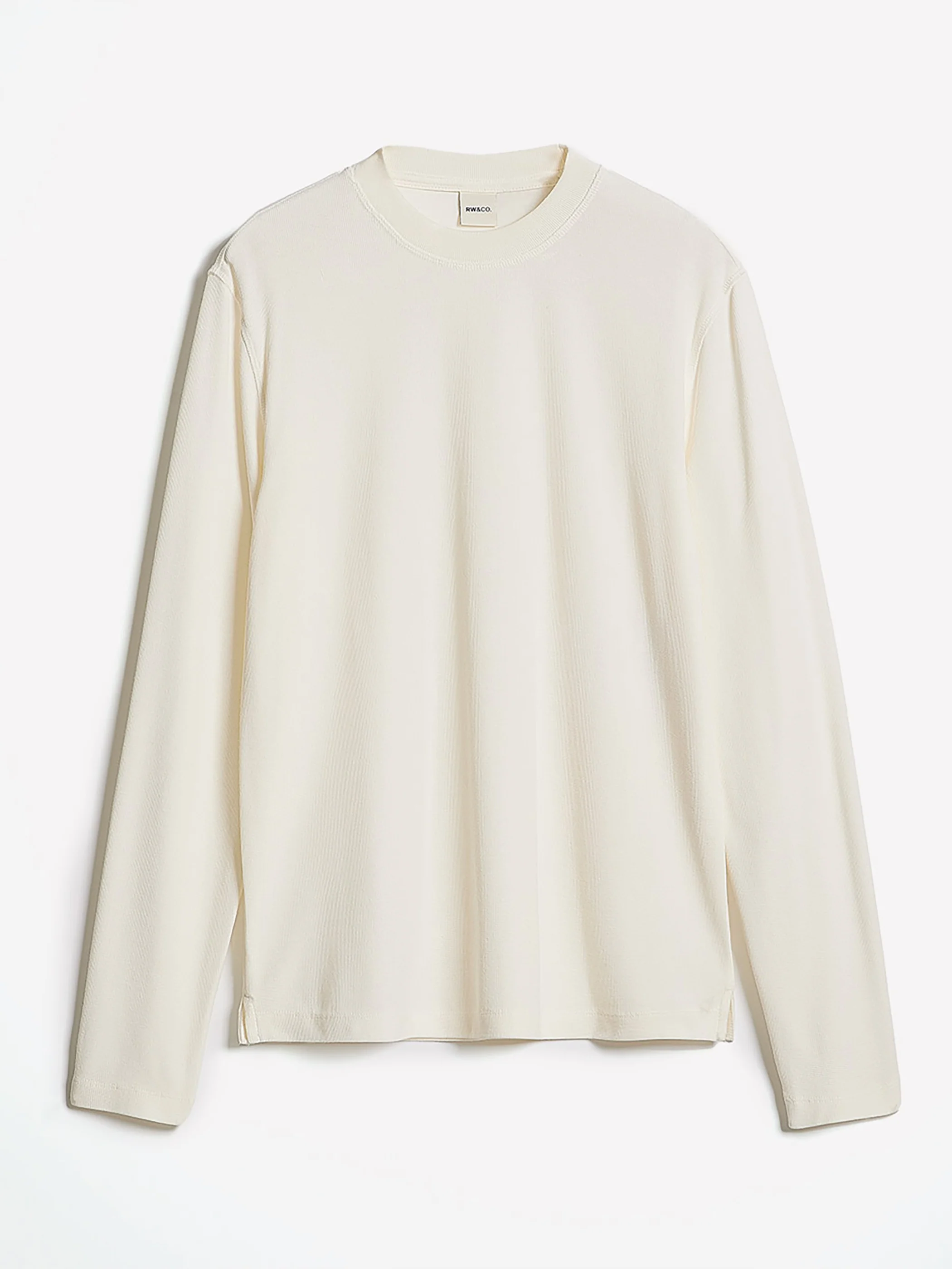 Long-Sleeve Crew-Neck Waffled Tee - Image 9