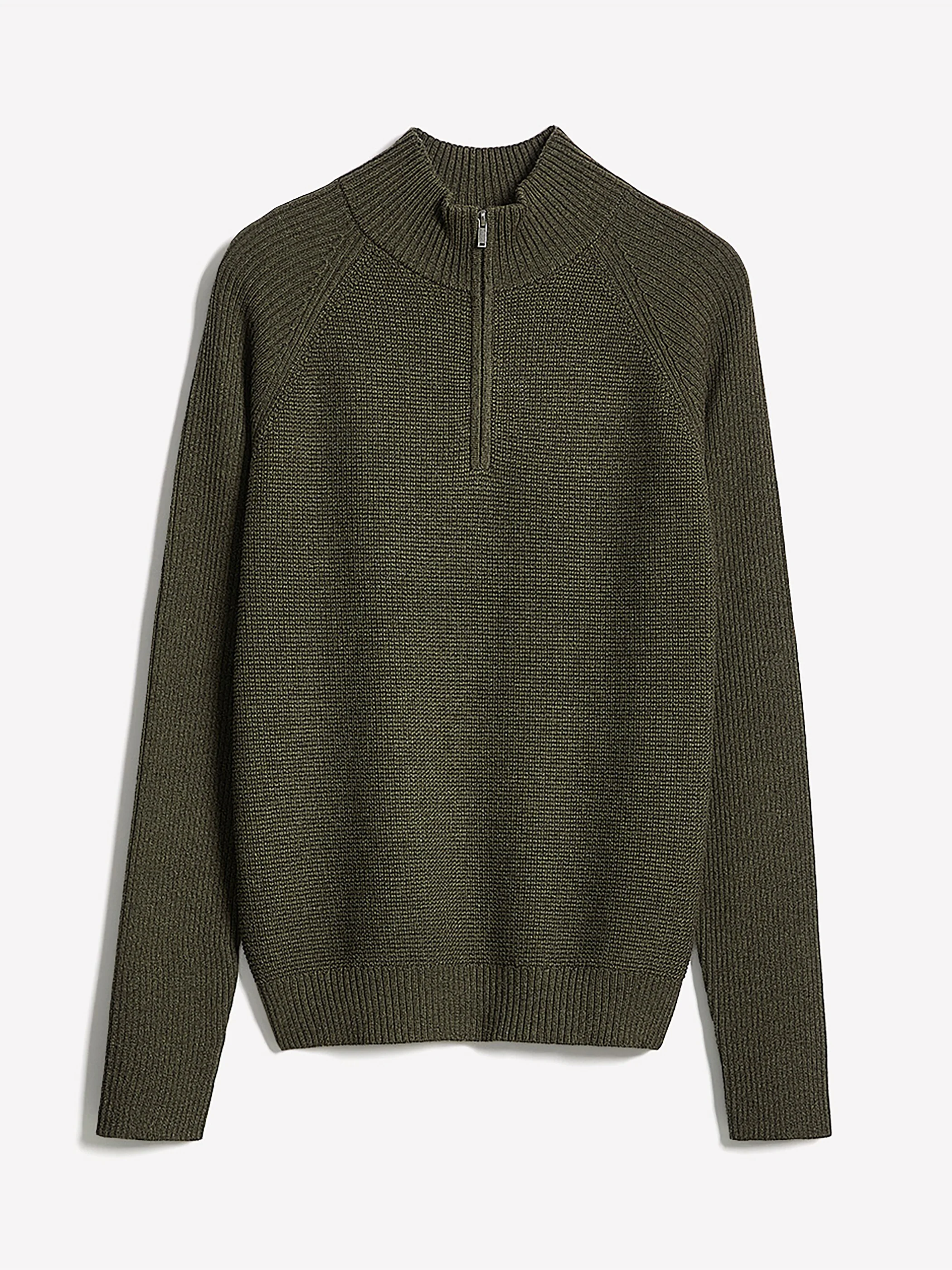 Long-Sleeve Quarter-Zip Mock-Neck Sweater - Image 16