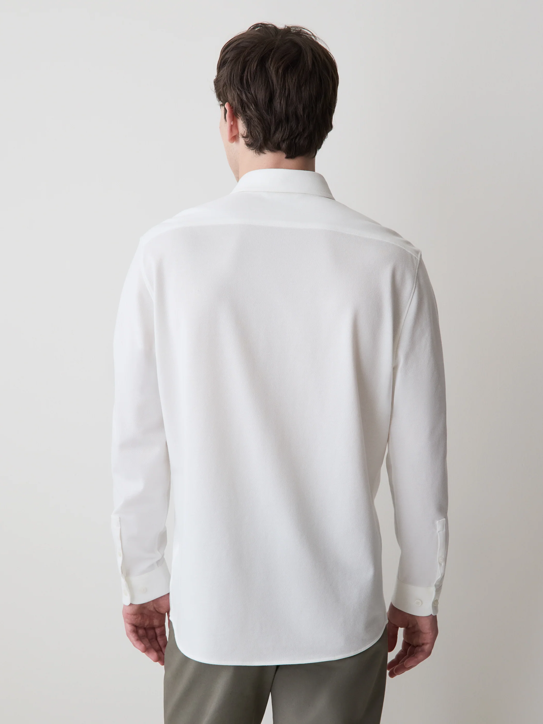 Long-Sleeve Piqué-Knit Shirt - Image 6