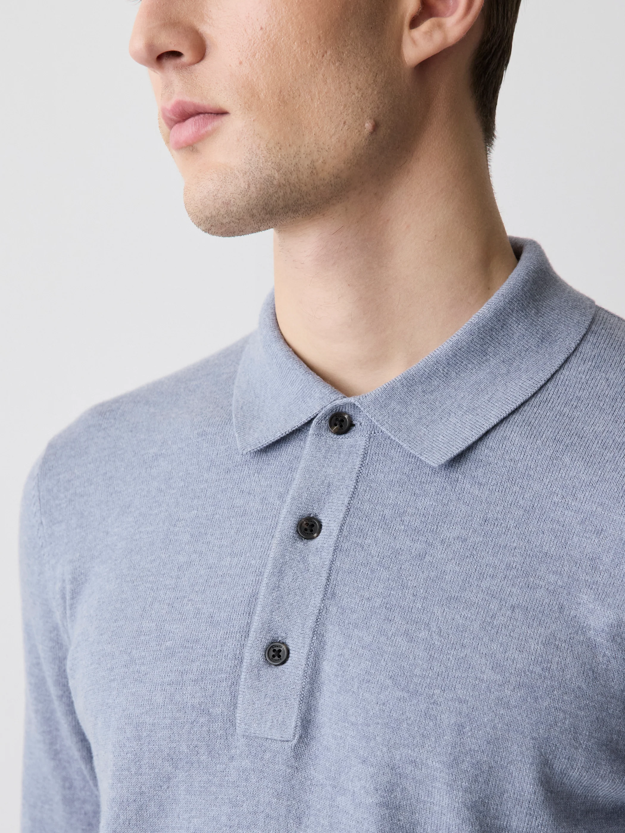 Long-Sleeve Polo Sweater - Image 33