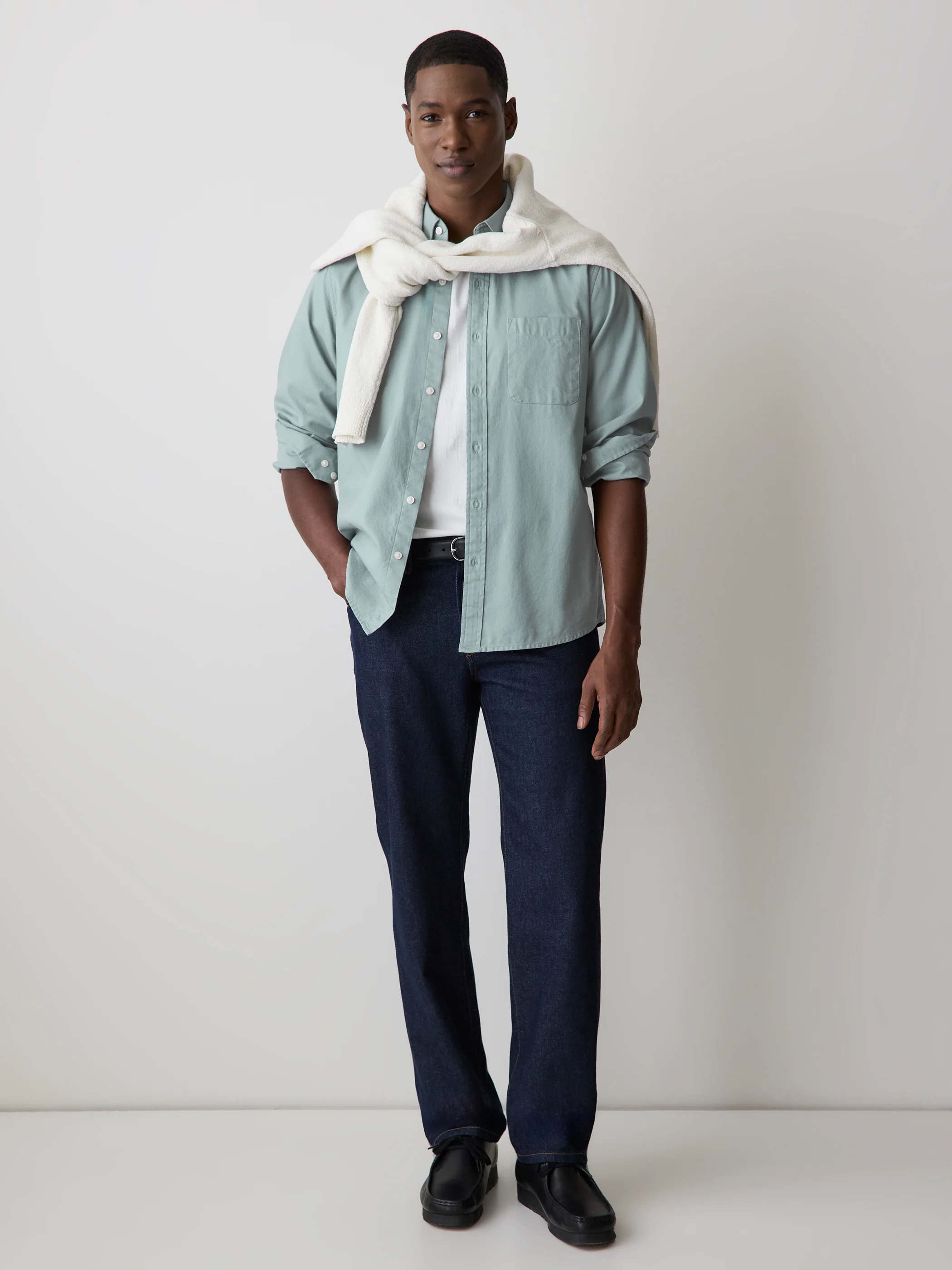 Long-Sleeve Textured Shirt - Image 7