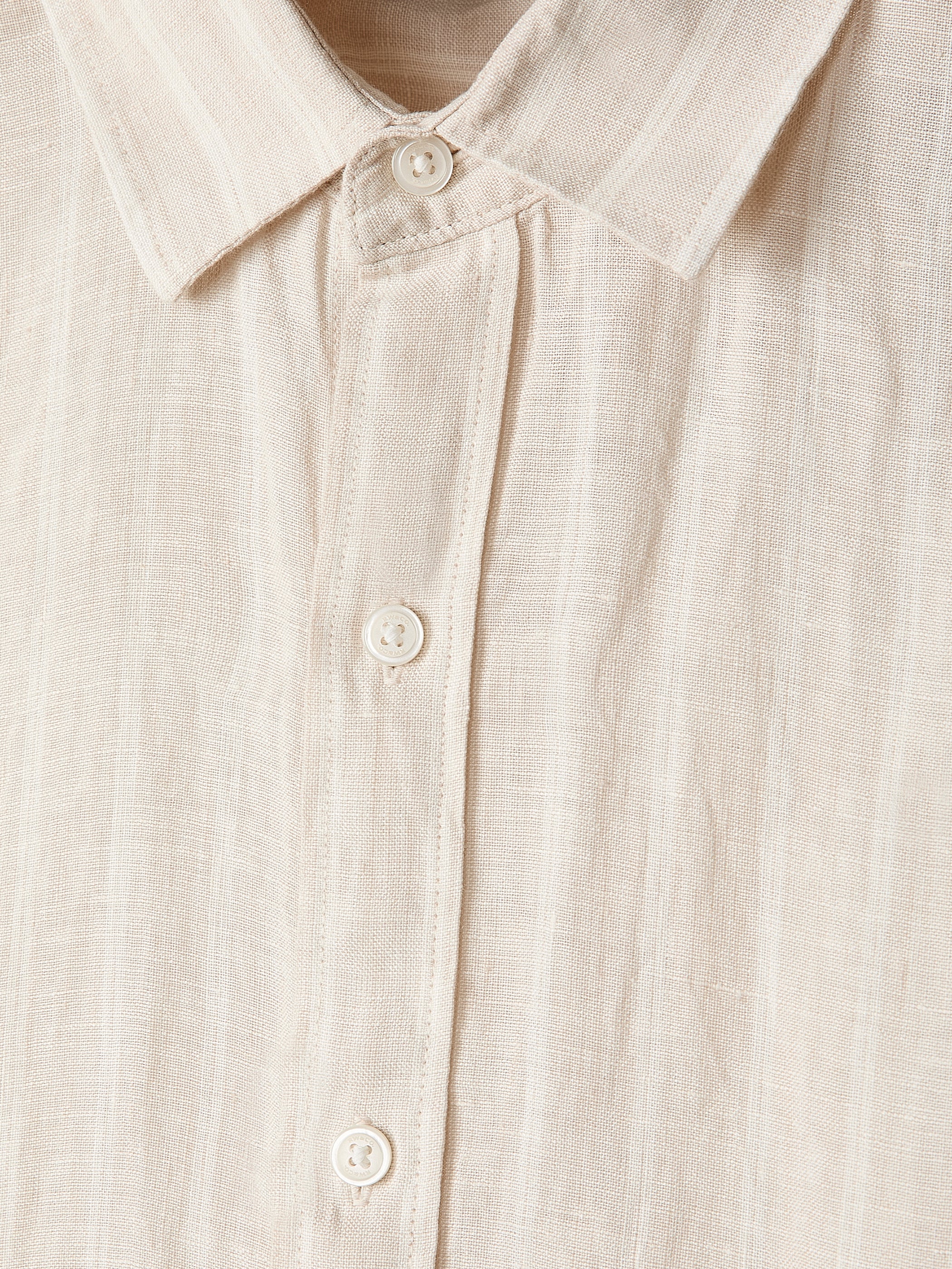 Striped Long-Sleeve Linen Shirt - Image 4