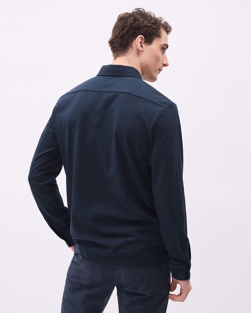 Long-Sleeve Supima (R) Cotton Jersey Polo - Image 7