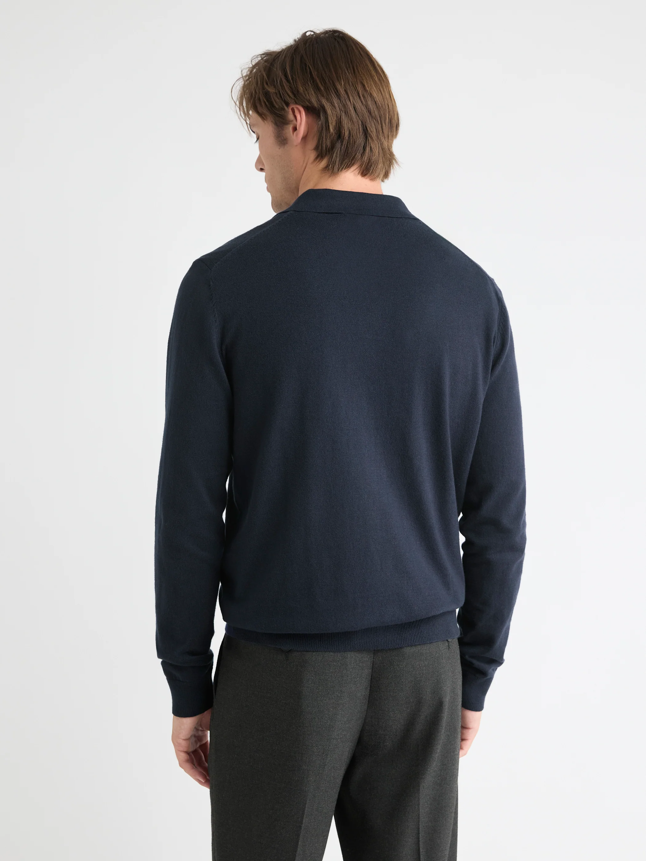 Long-Sleeve Sweater with Johnny Collar - Image 13