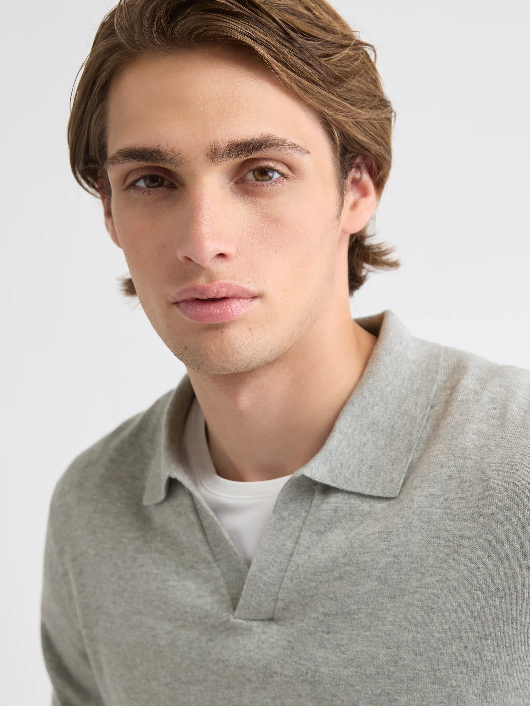 Long-Sleeve Sweater with Johnny Collar - Image 20