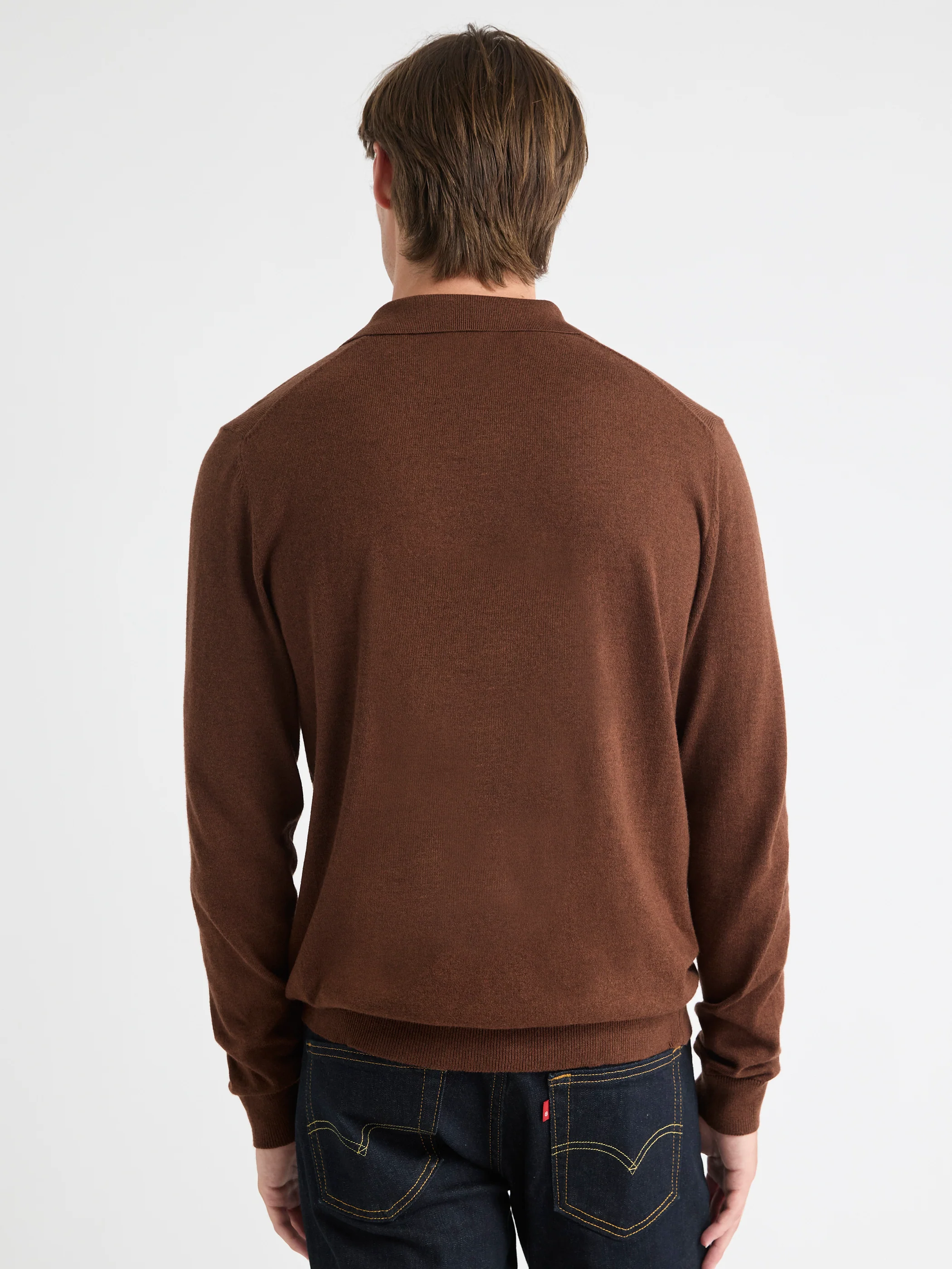 Long-Sleeve Sweater with Johnny Collar - Image 23